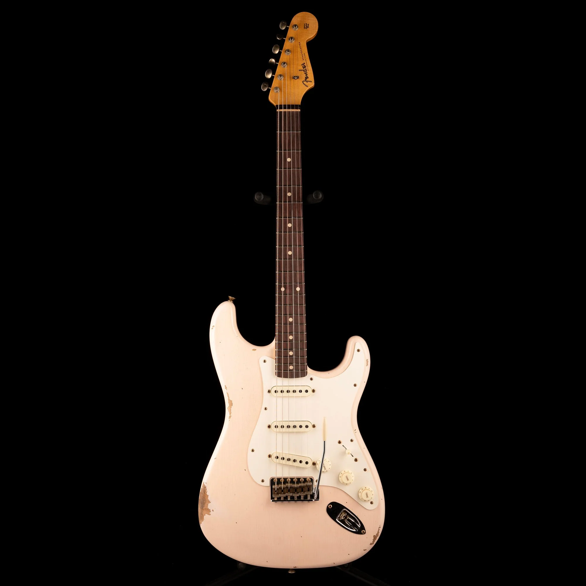 Fender Custom Shop Limited Edition 1959 Stratocaster Relic Super Faded Aged Shell Pink - Image 2