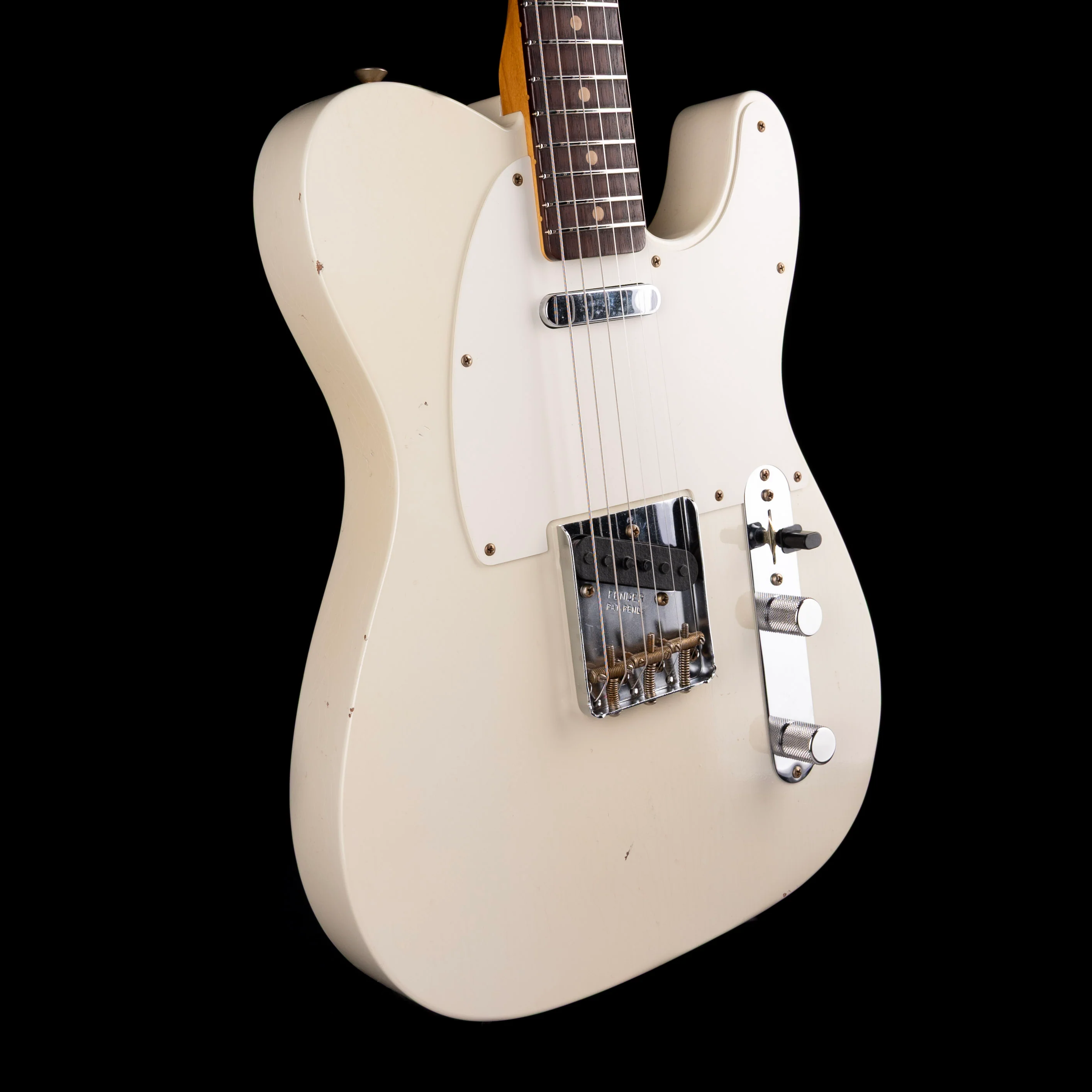 Fender Custom Shop 1959 Telecaster Journeyman Relic Aged Olympic White - Image 5