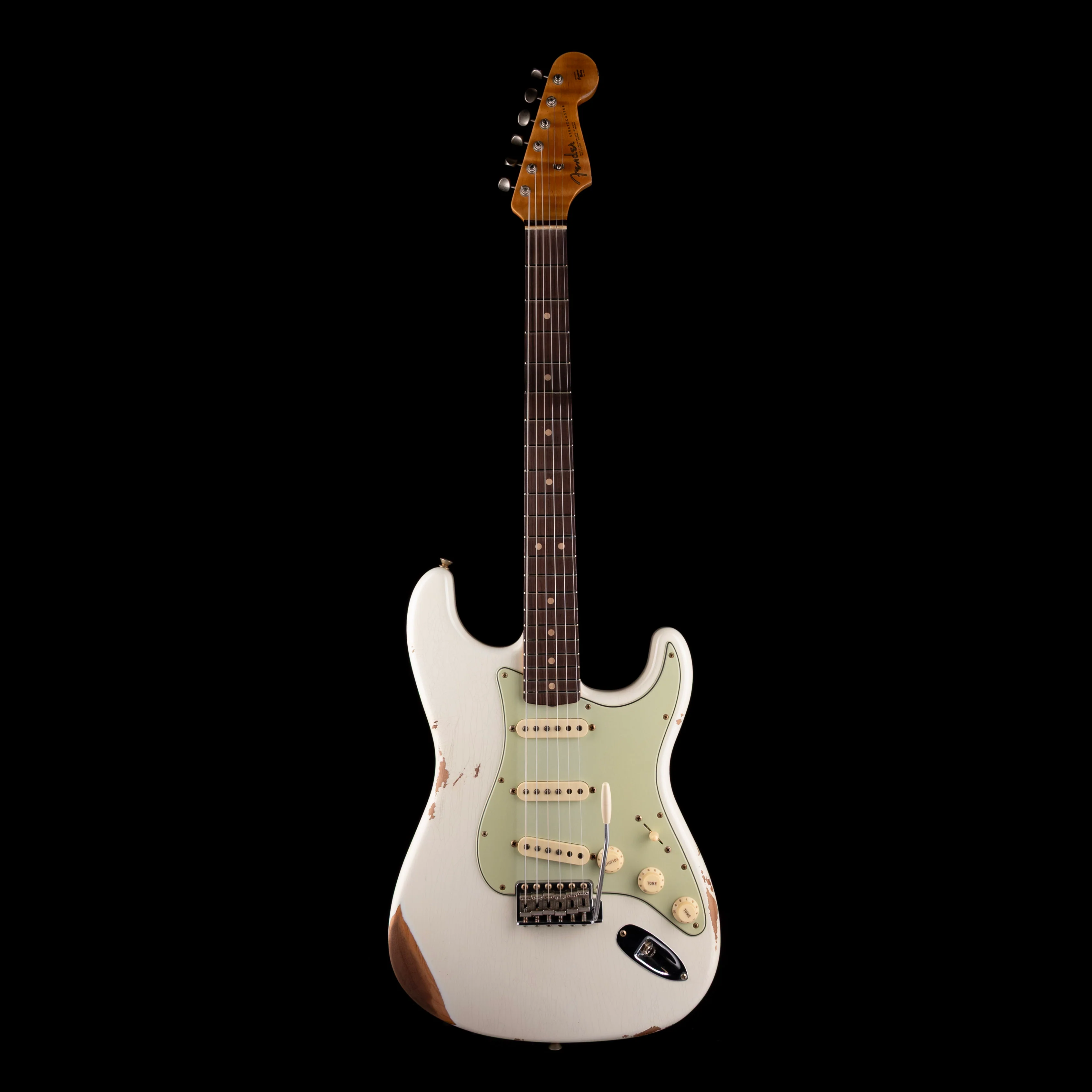 Fender Custom Shop Limited Edition 1964 Stratocaster Relic Aged Olympic White - Image 2