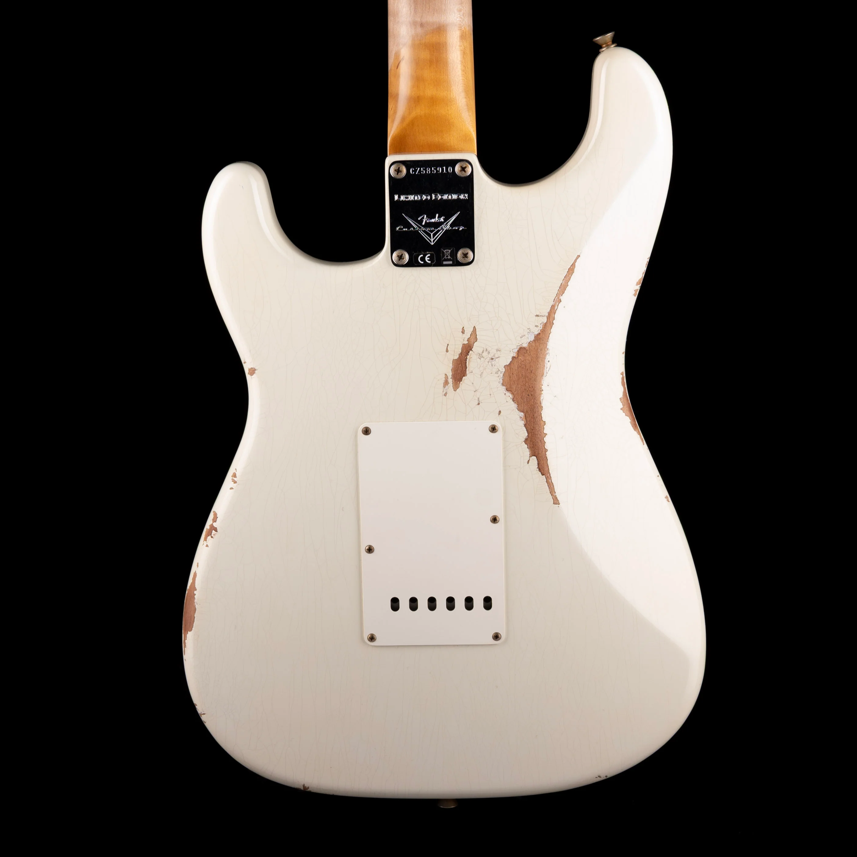 Fender Custom Shop Limited Edition 1964 Stratocaster Relic Aged Olympic White - Image 8