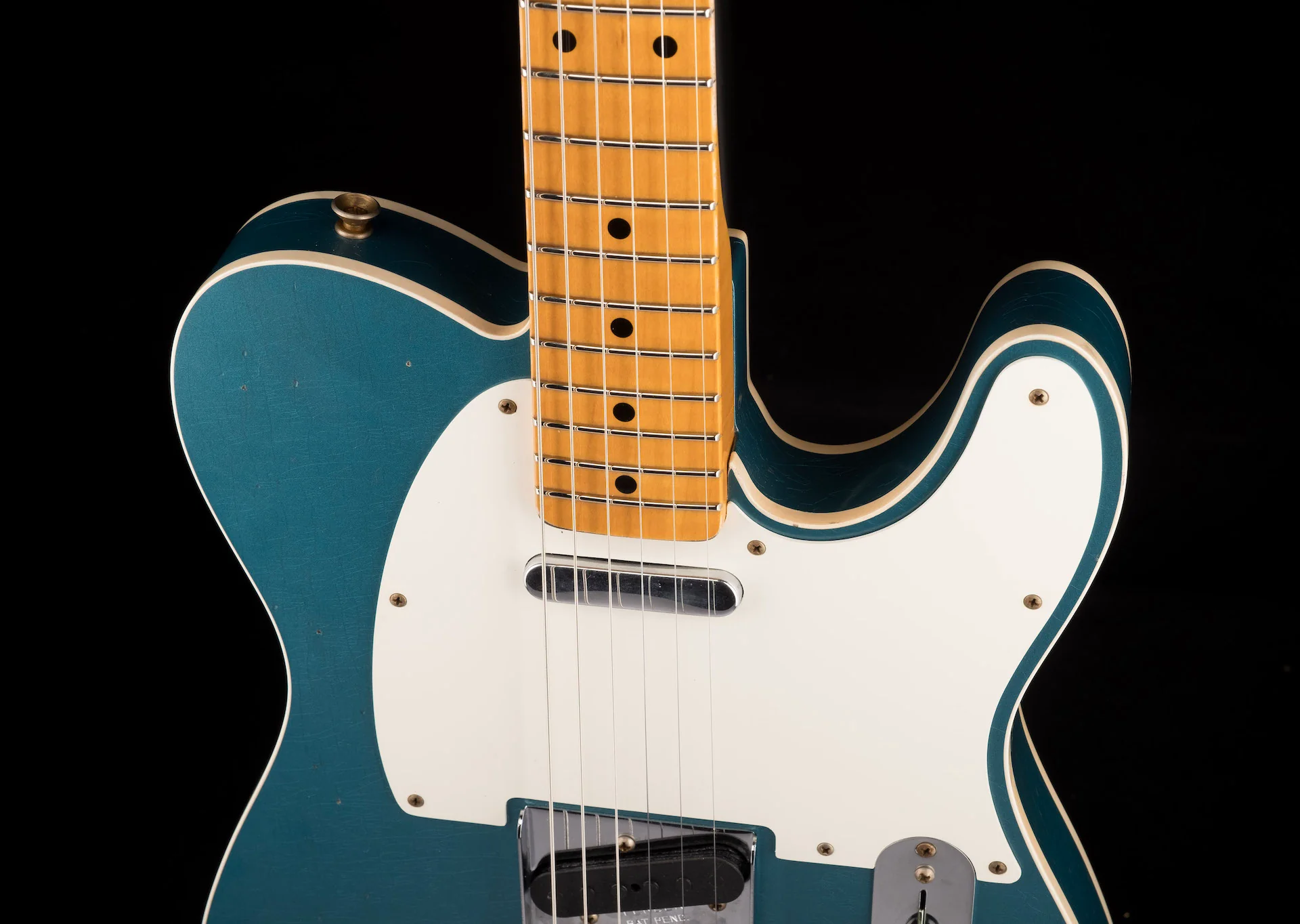 Fender Custom Shop Limited Edition 50's Twisted Telecaster Custom Journeyman Relic Aged Ocean Turquoise - Image 3