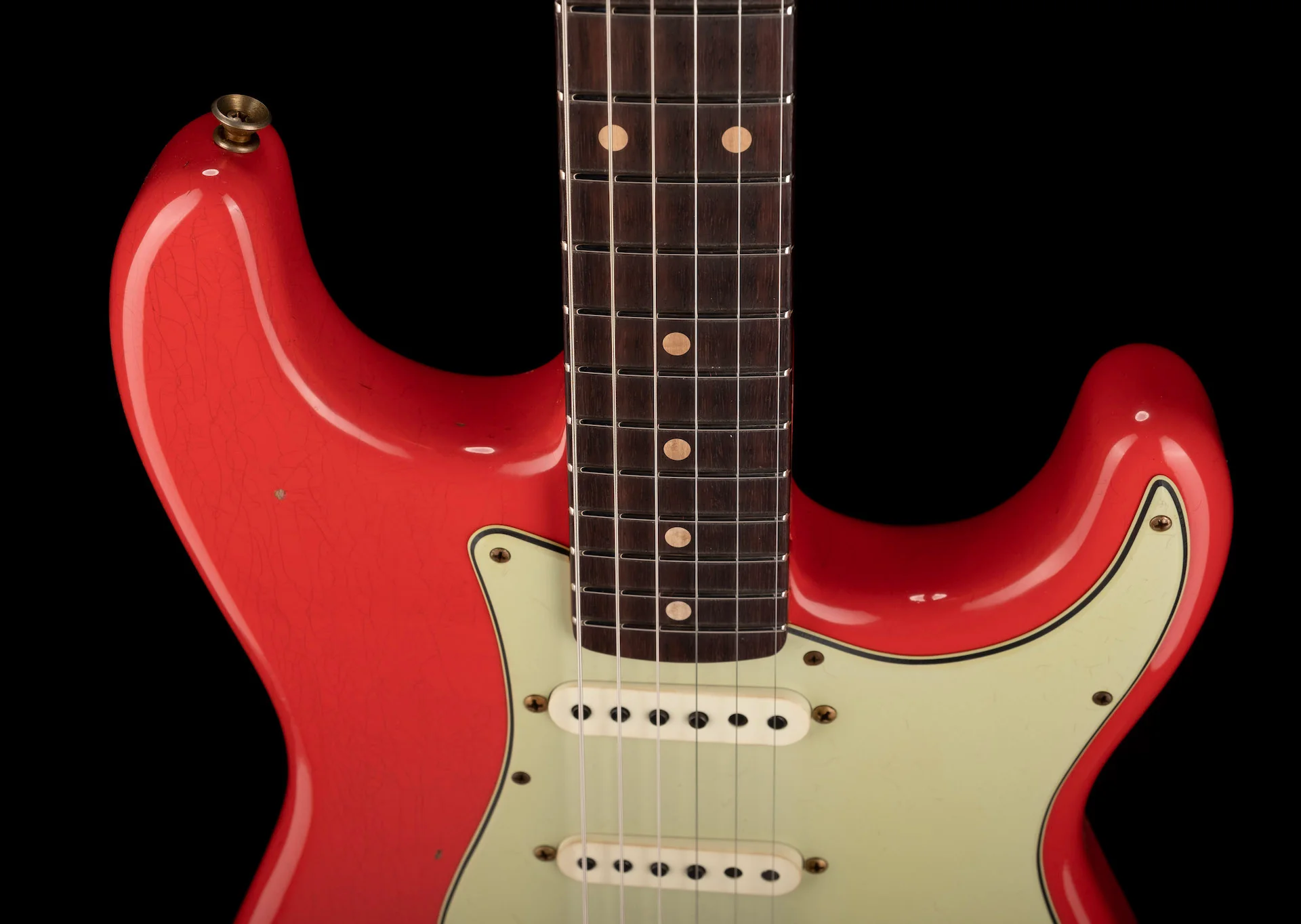 Fender Custom Shop Limited Edition '62/'63 Stratocaster Journeyman Relic Aged Fiesta Red - Image 3