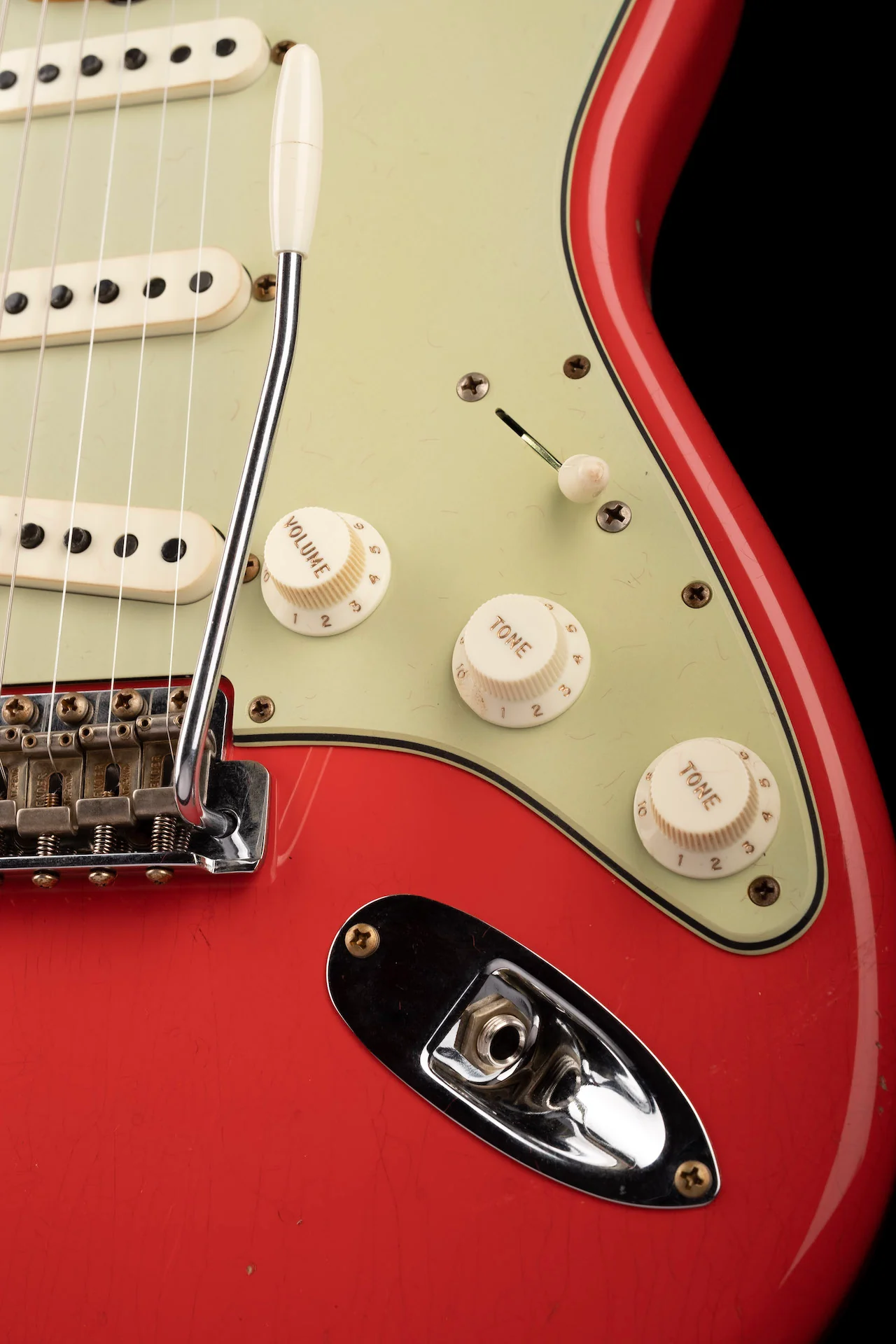 Fender Custom Shop Limited Edition '62/'63 Stratocaster Journeyman Relic Aged Fiesta Red - Image 8