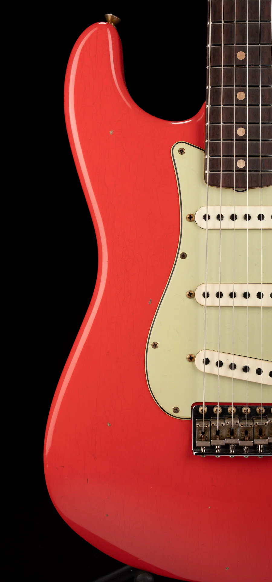 Fender Custom Shop Limited Edition '62/'63 Stratocaster Journeyman Relic Aged Fiesta Red - Image 9