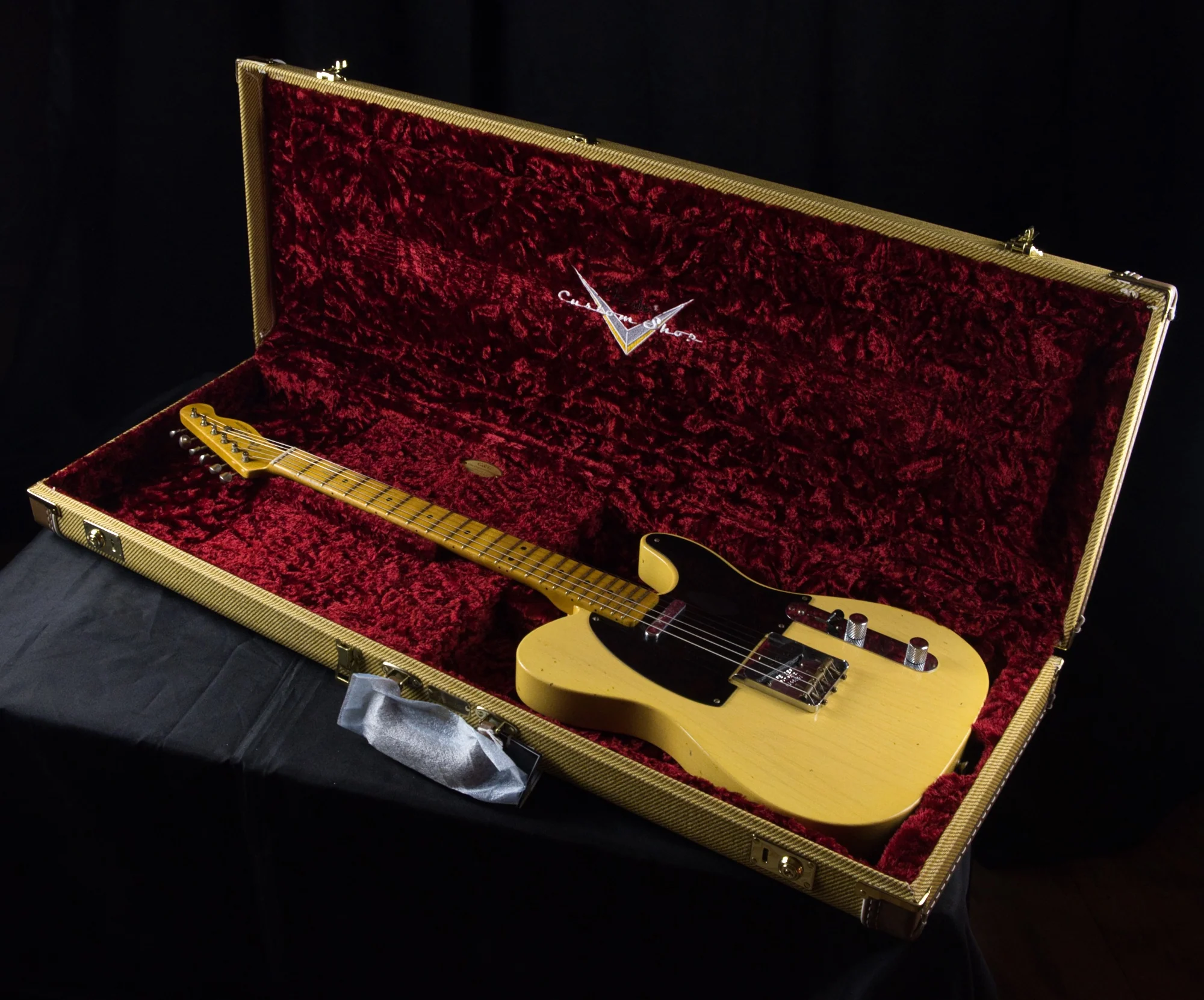 Fender Custom Shop Limited Edition 70th Anniversary 1950 Broadcaster Journeyman Relic Nocaster Blonde Electric Guitar With Case - Image 16