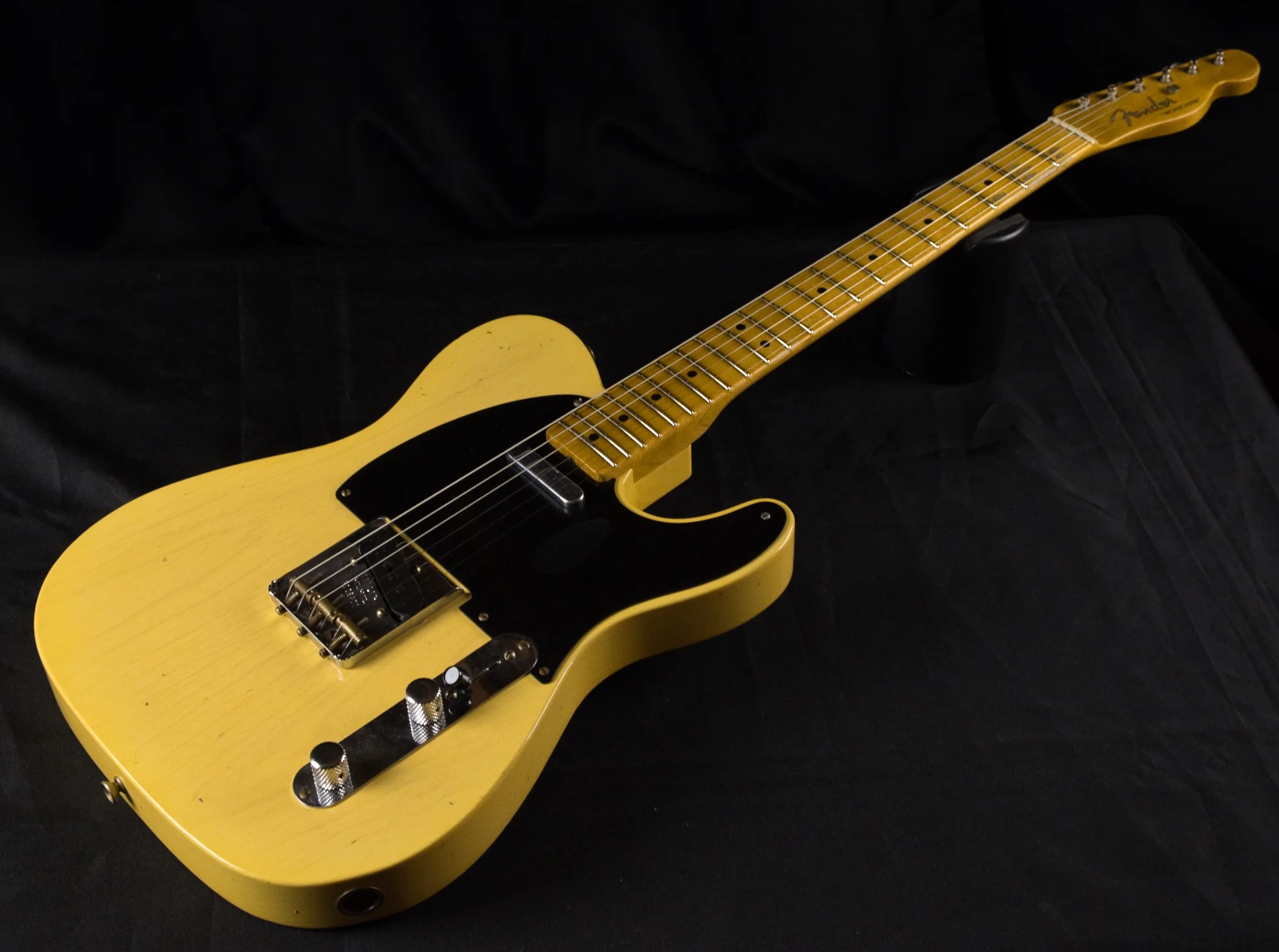 Fender Custom Shop Limited Edition 70th Anniversary 1950 Broadcaster Journeyman Relic Nocaster Blonde Electric Guitar With Case - Image 3