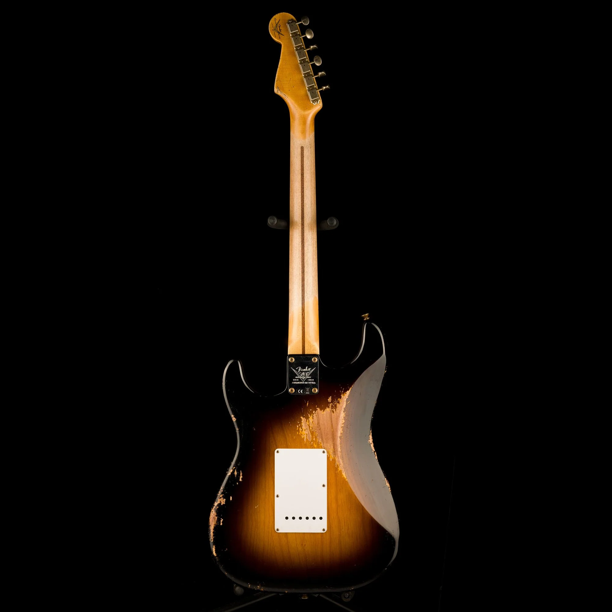 Fender Custom Shop Limited Edition 70th Anniversary 1954 Stratocaster Heavy Relic Wide Fade 2-Tone Sunburst - Image 13