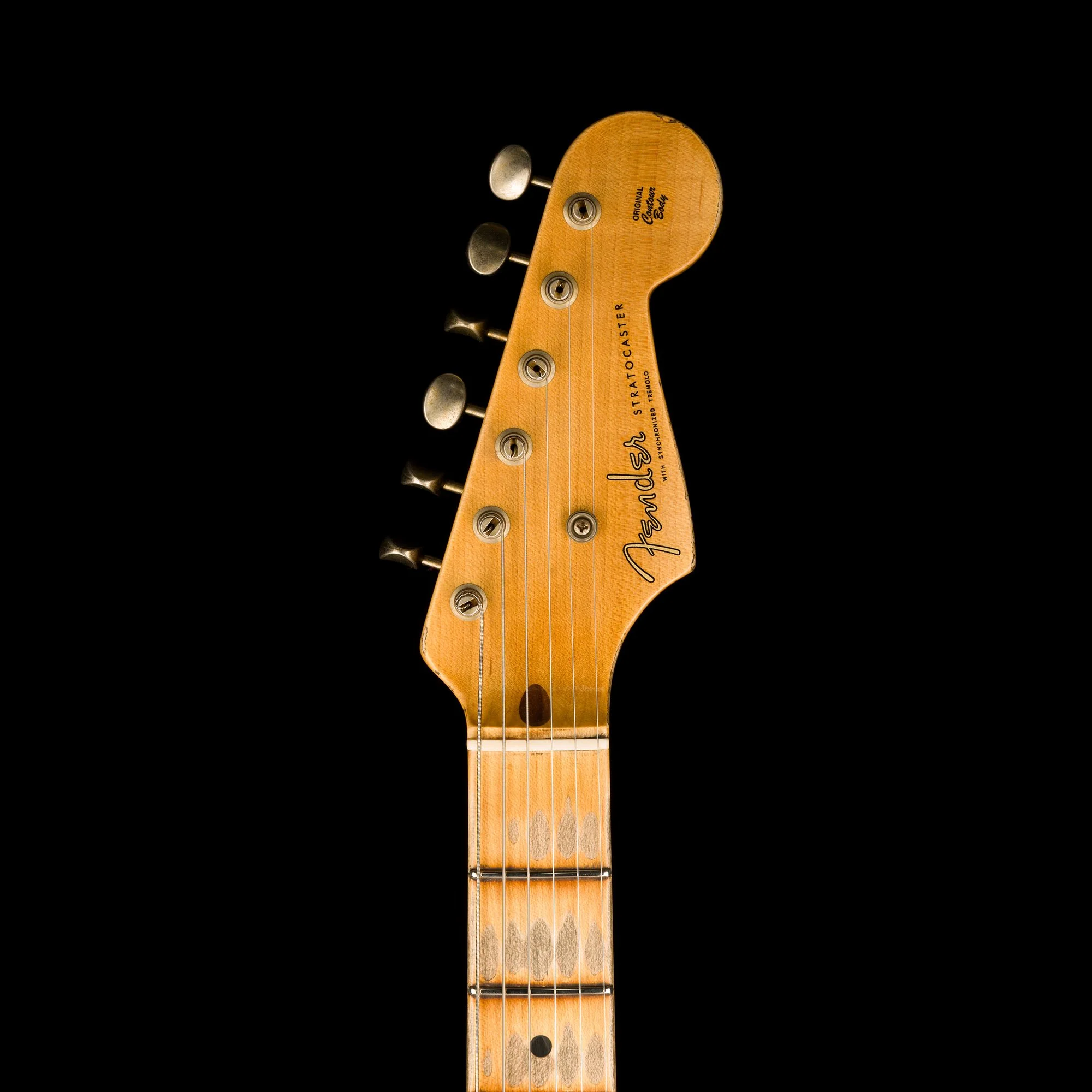 Fender Custom Shop Limited Edition 70th Anniversary 1954 Stratocaster Heavy Relic Wide Fade 2-Tone Sunburst - Image 16