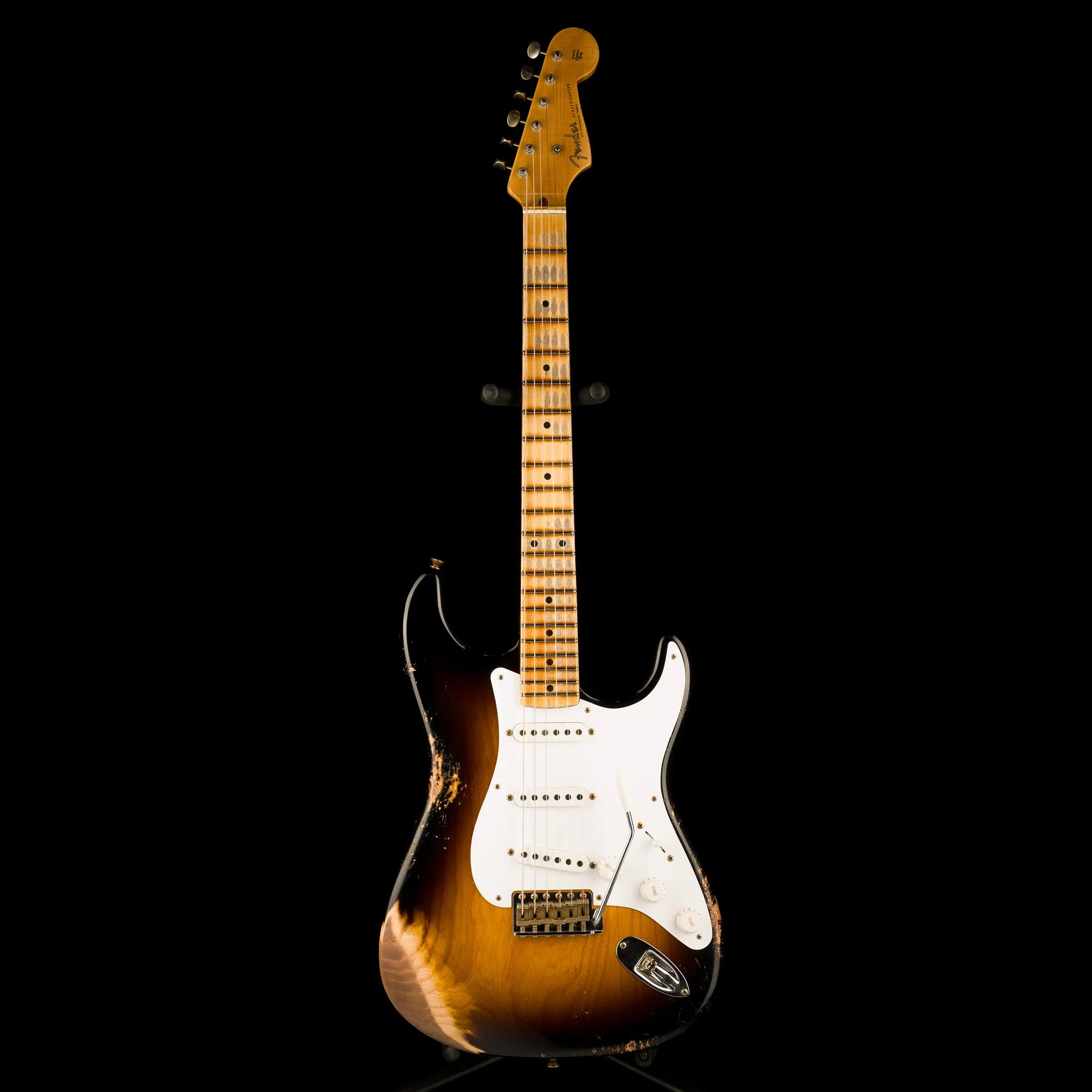 Fender Custom Shop Limited Edition 70th Anniversary 1954 Stratocaster Heavy Relic Wide Fade 2-Tone Sunburst - Image 2