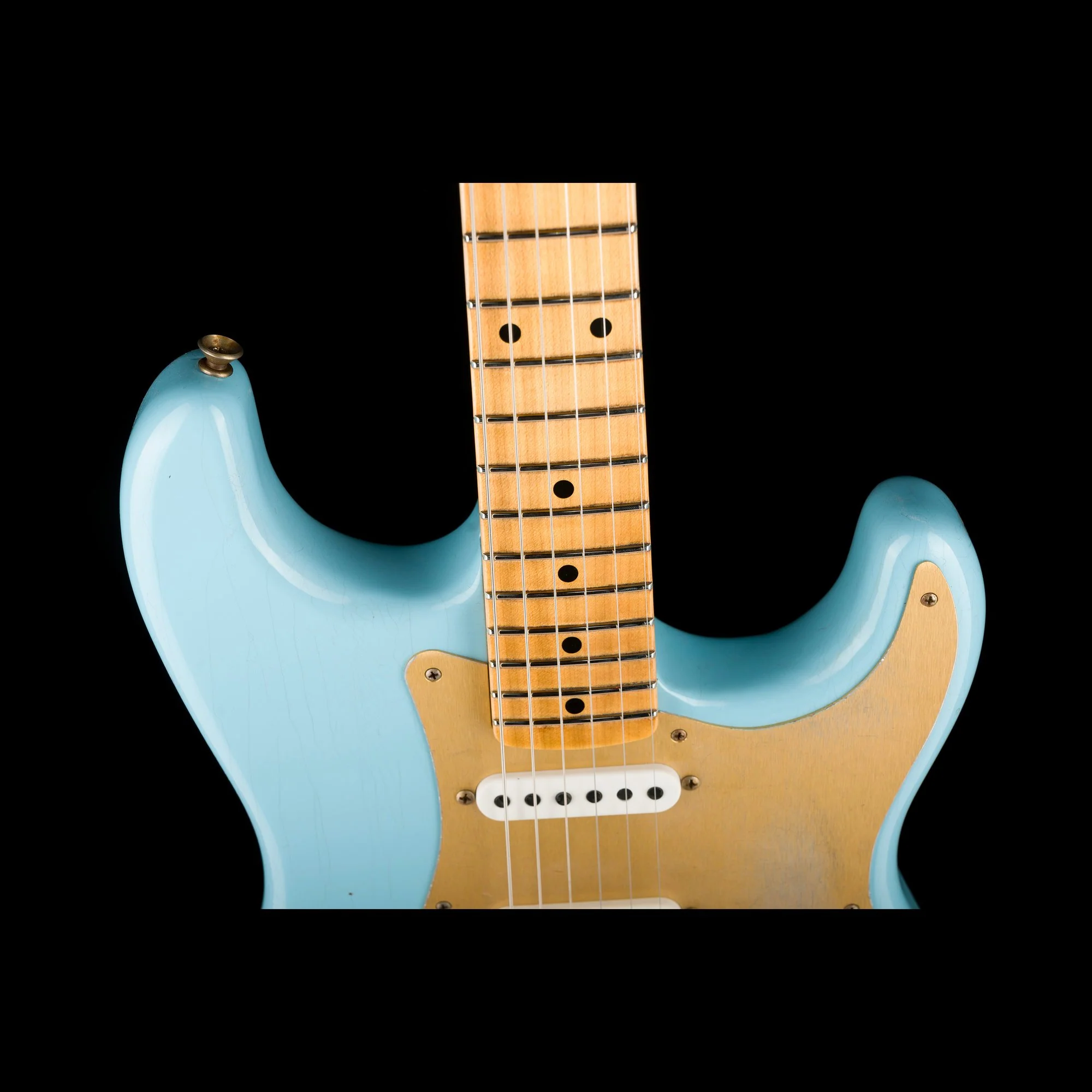 Fender Custom Shop Limited Edition 70th Anniversary 1954 Stratocaster Journeyman Relic Daphne Blue - Image 3