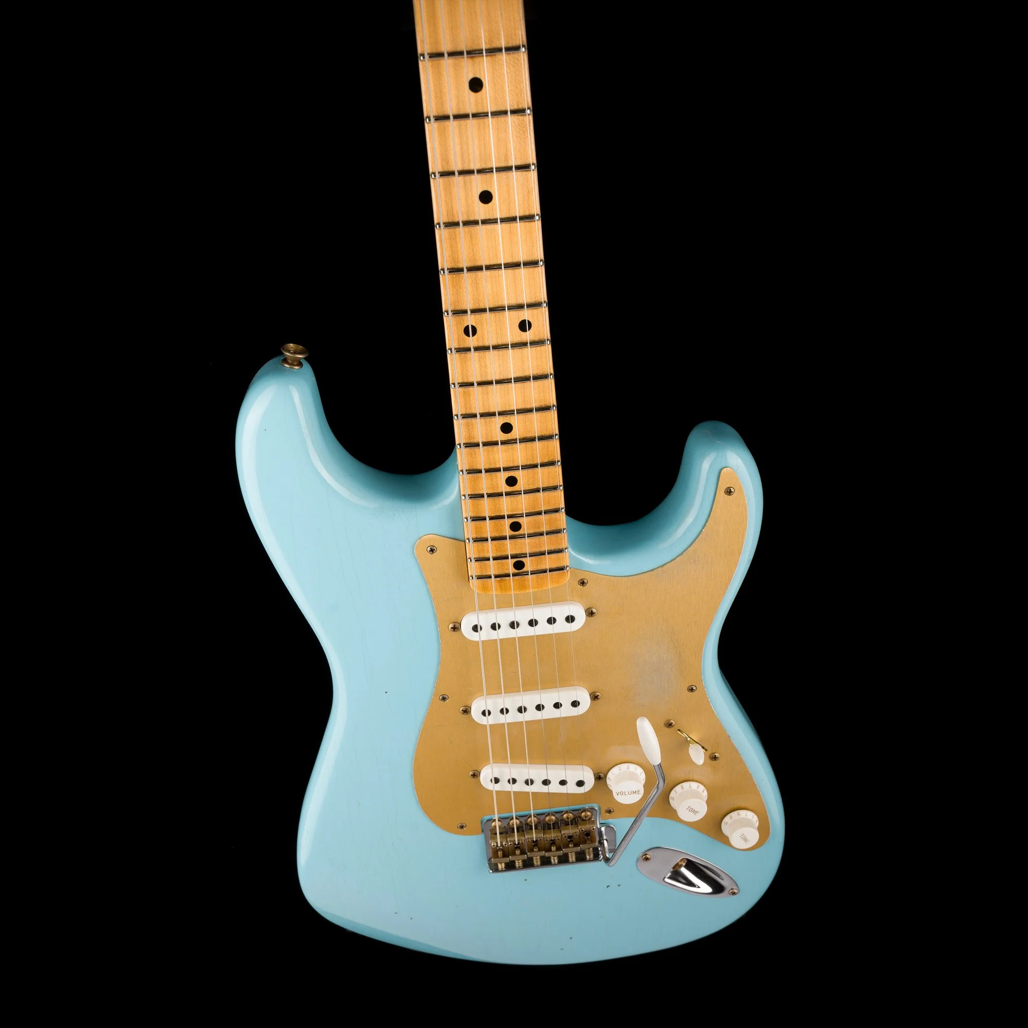 Fender Custom Shop Limited Edition 70th Anniversary 1954 Stratocaster Journeyman Relic Daphne Blue - Image 4