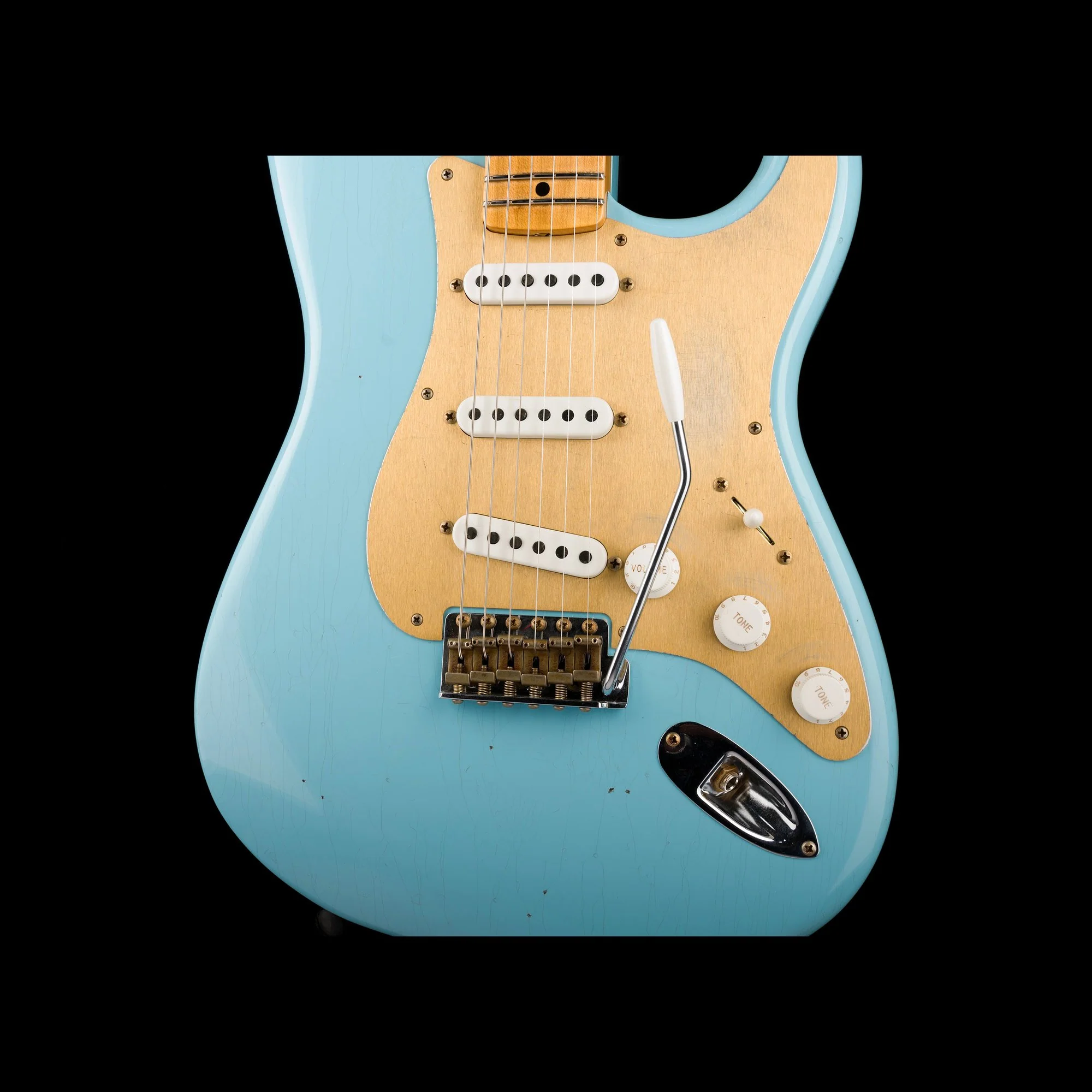 Fender Custom Shop Limited Edition 70th Anniversary 1954 Stratocaster Journeyman Relic Daphne Blue - Image 6