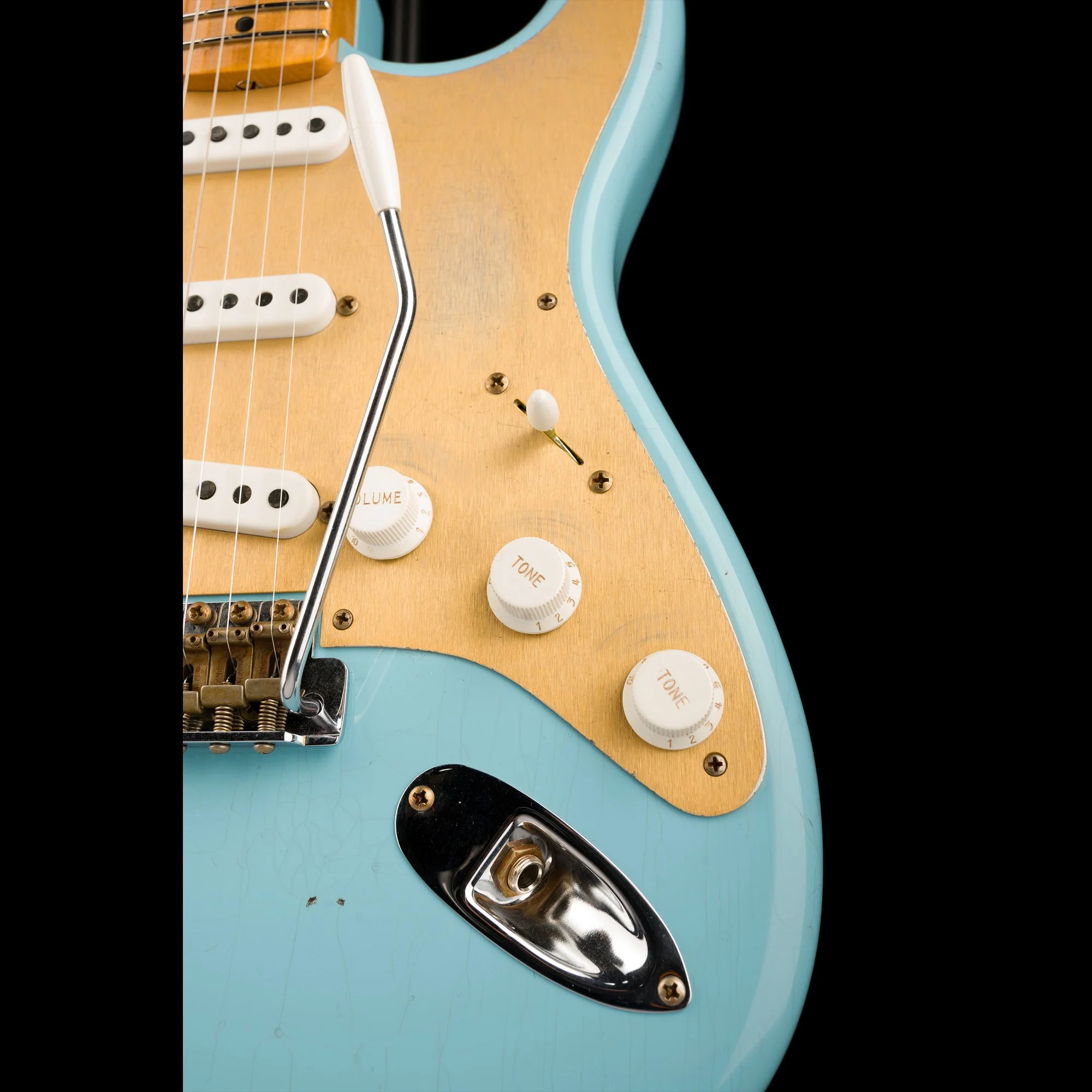 Fender Custom Shop Limited Edition 70th Anniversary 1954 Stratocaster Journeyman Relic Daphne Blue - Image 8