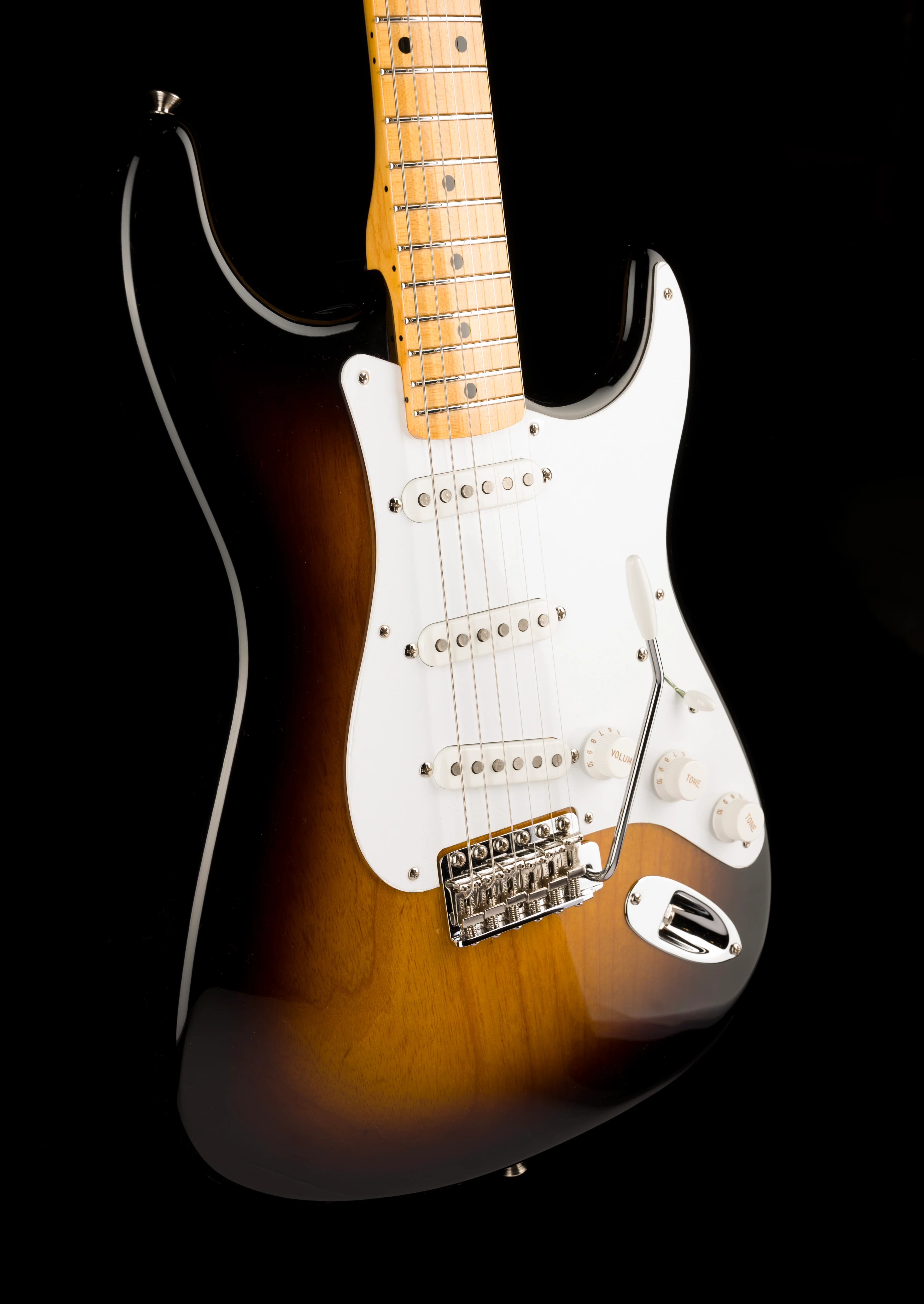 Fender Custom Shop Limited Edition 70th Anniversary 1954 Stratocaster NOS Wide-Fade 2-Color Sunburst With Case - Image 10