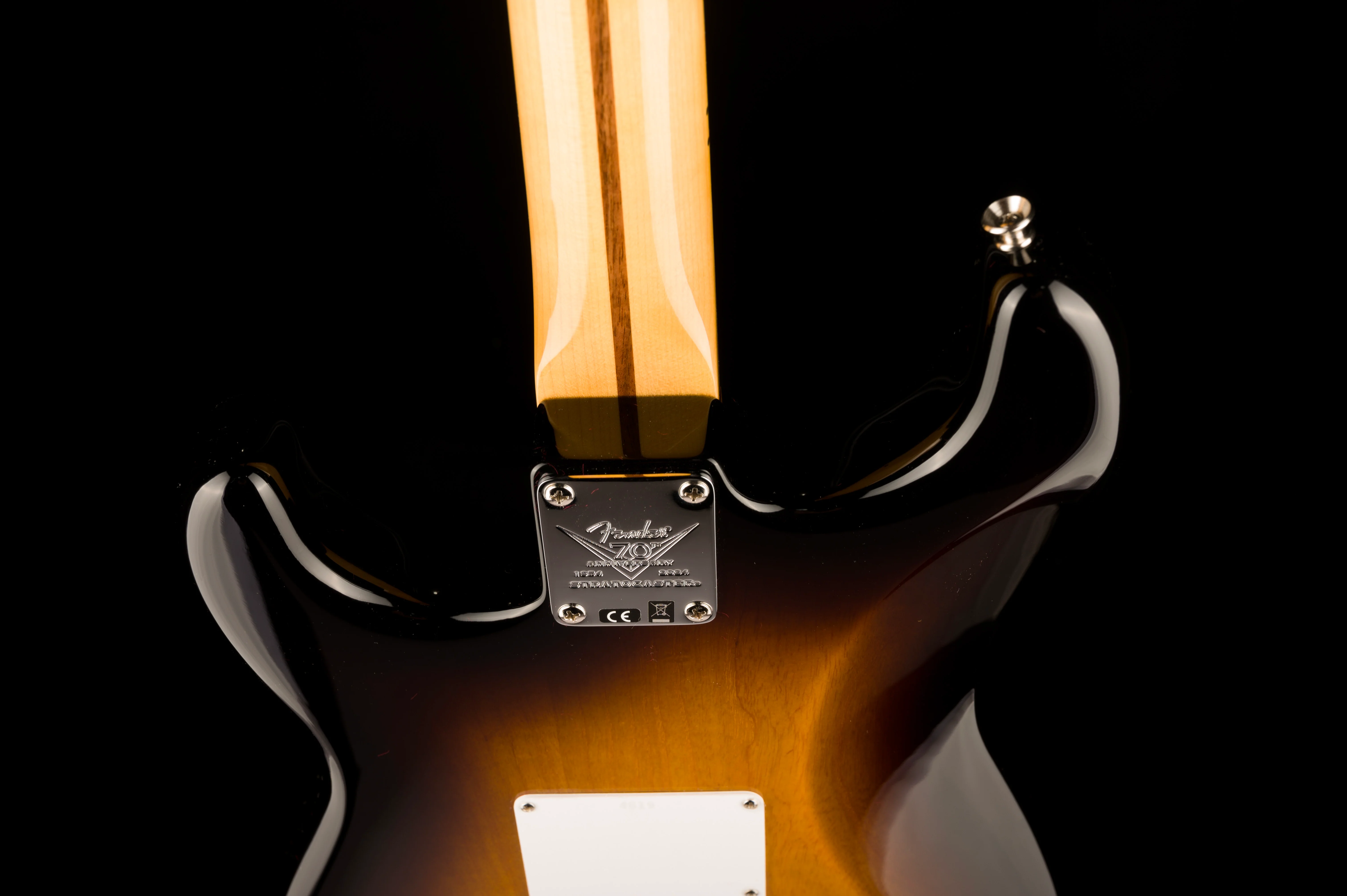 Fender Custom Shop Limited Edition 70th Anniversary 1954 Stratocaster NOS Wide-Fade 2-Color Sunburst With Case - Image 14
