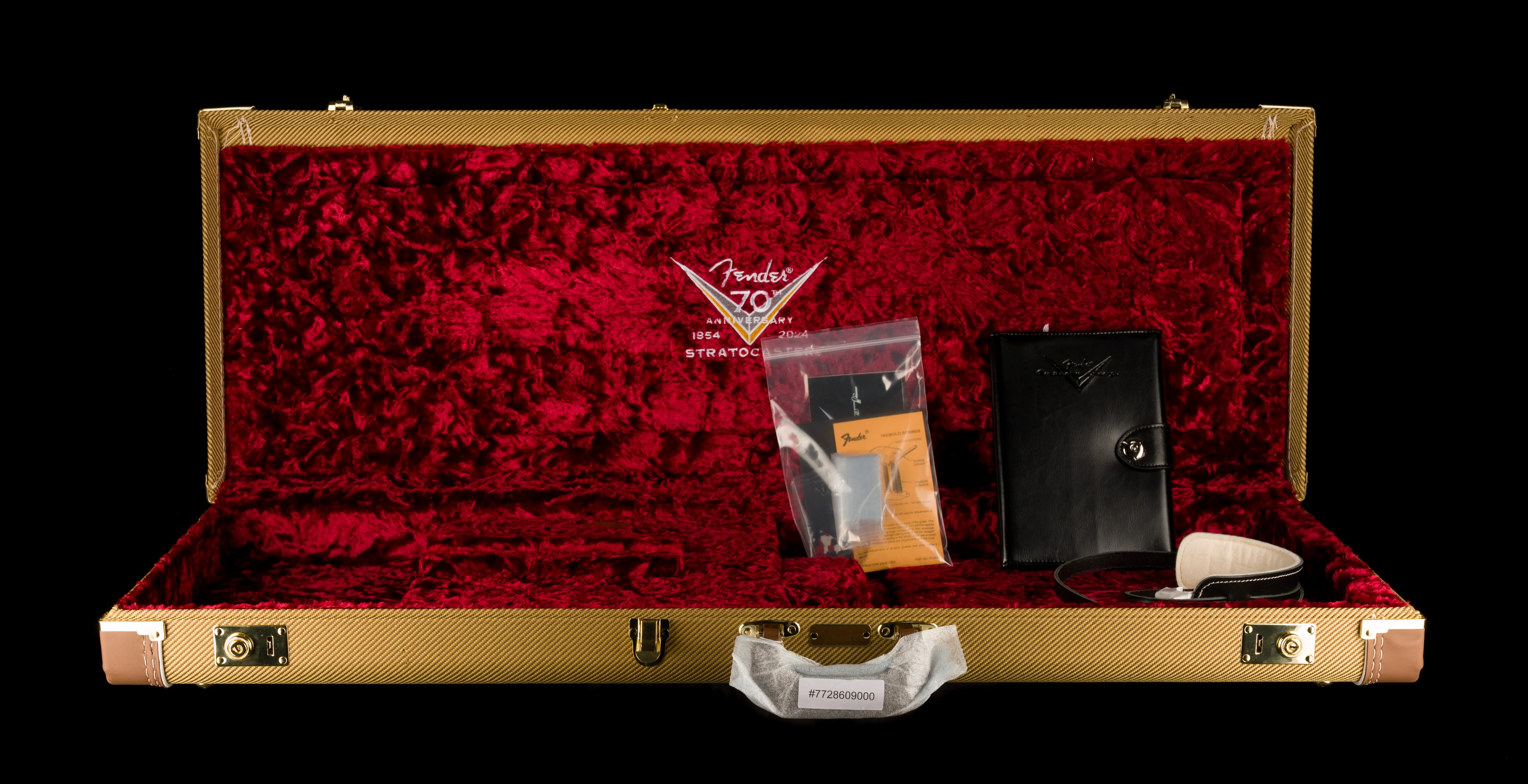 Fender Custom Shop Limited Edition 70th Anniversary 1954 Stratocaster NOS Wide-Fade 2-Color Sunburst With Case - Image 19