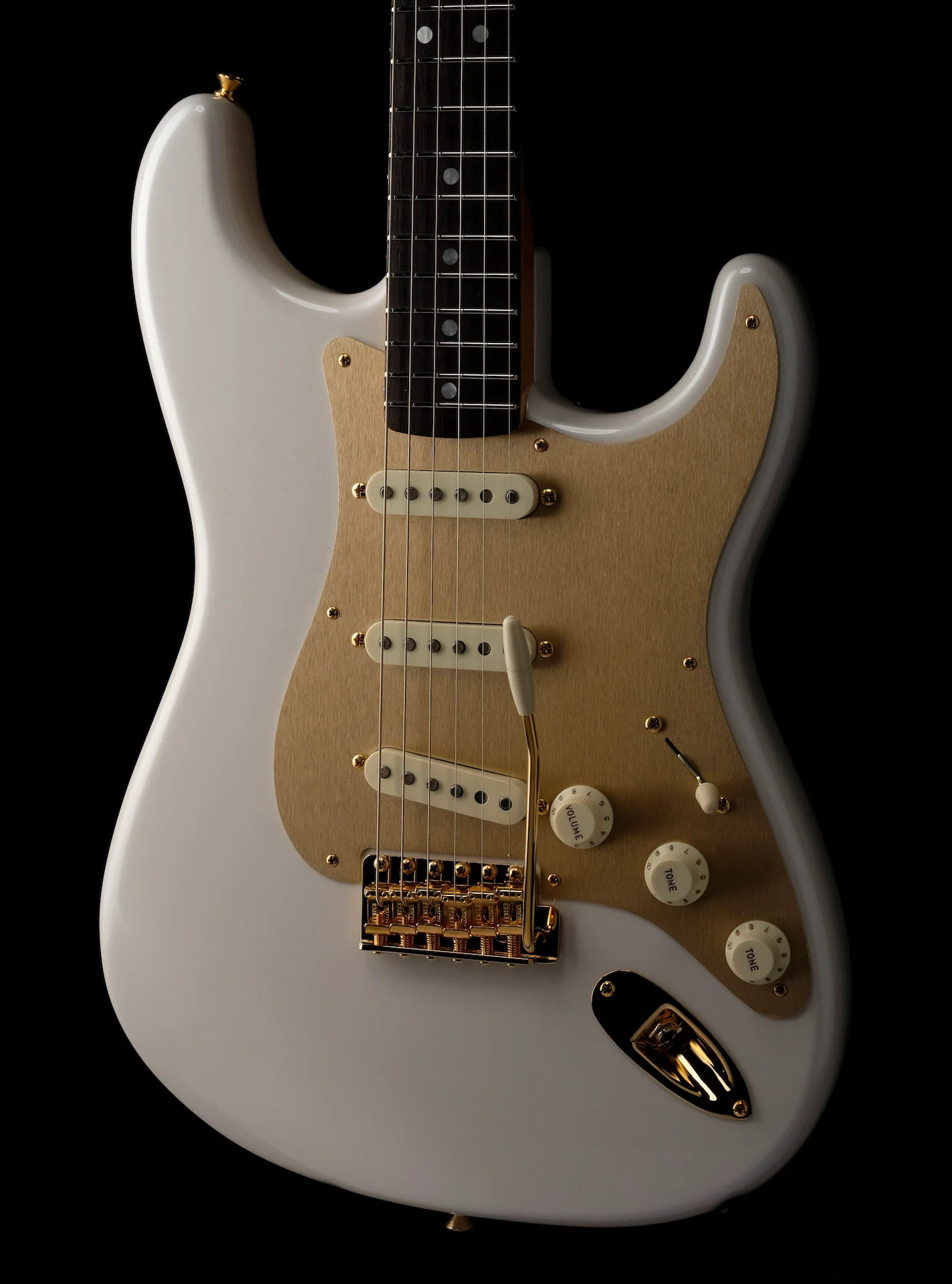 Fender Custom Shop Limited Edition 75th Anniversary Stratocaster NOS Diamond White Pearl - Image 10