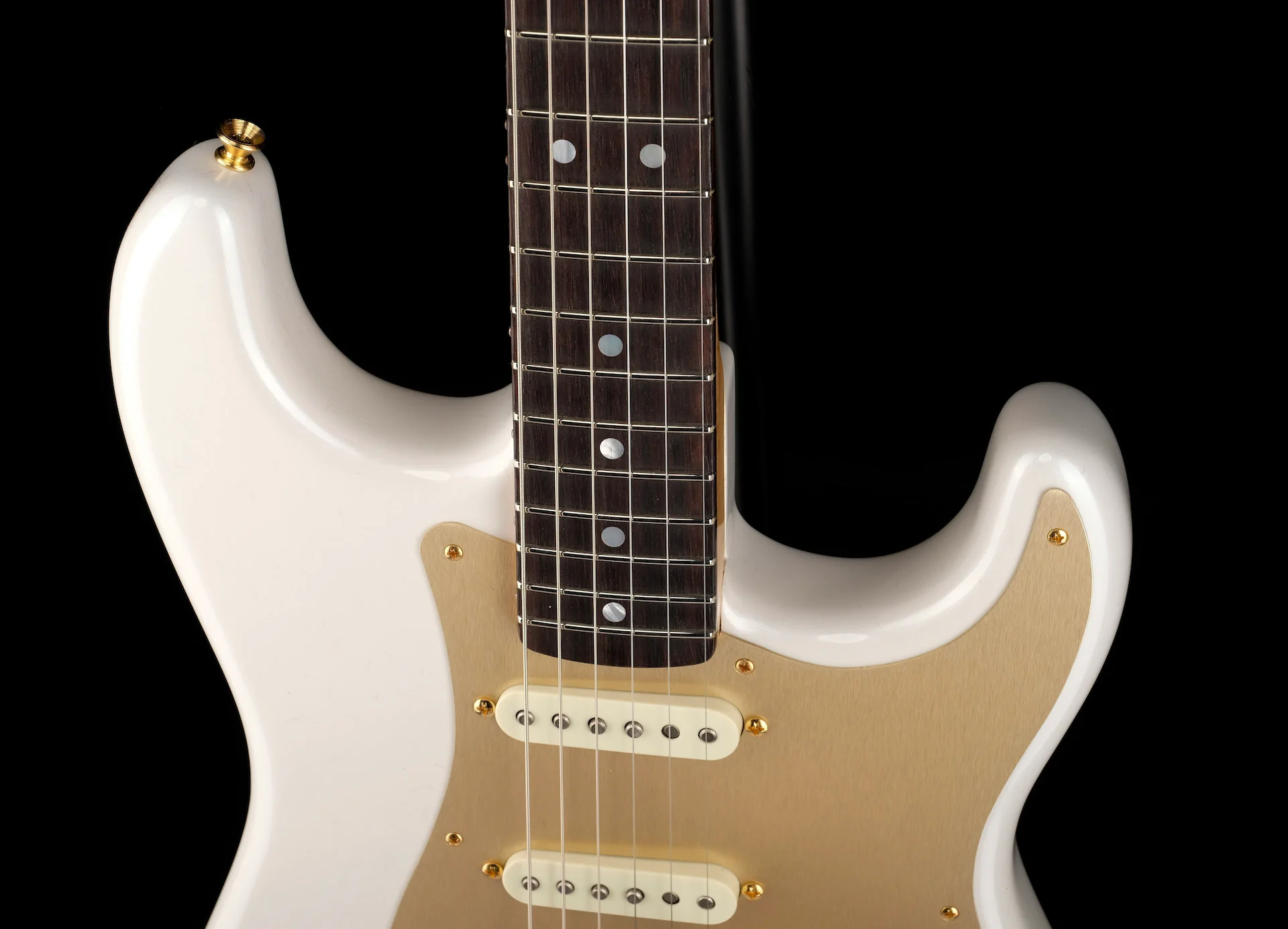 Fender Custom Shop Limited Edition 75th Anniversary Stratocaster NOS Diamond White Pearl - Image 3