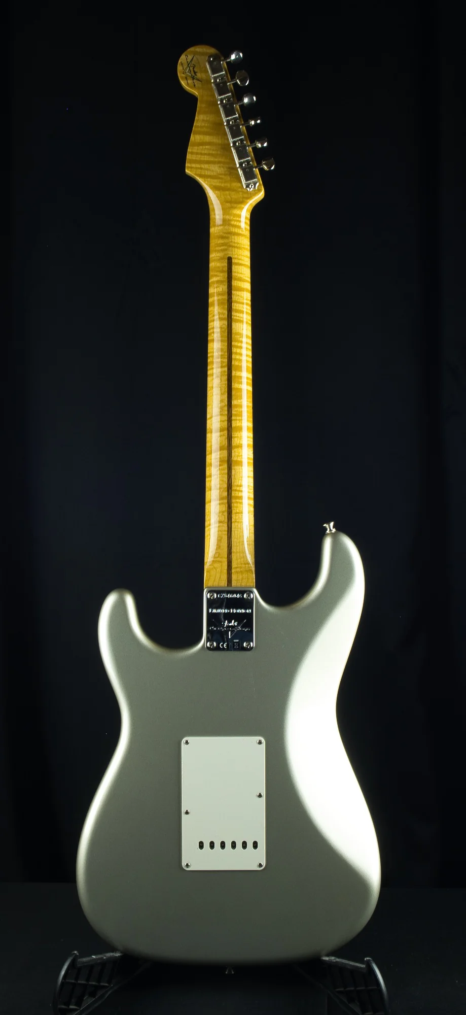 Fender Custom Shop Limited Edition American Custom Stratocaster NOS Aged Inca Silver Electric Guitar With Case - Image 7