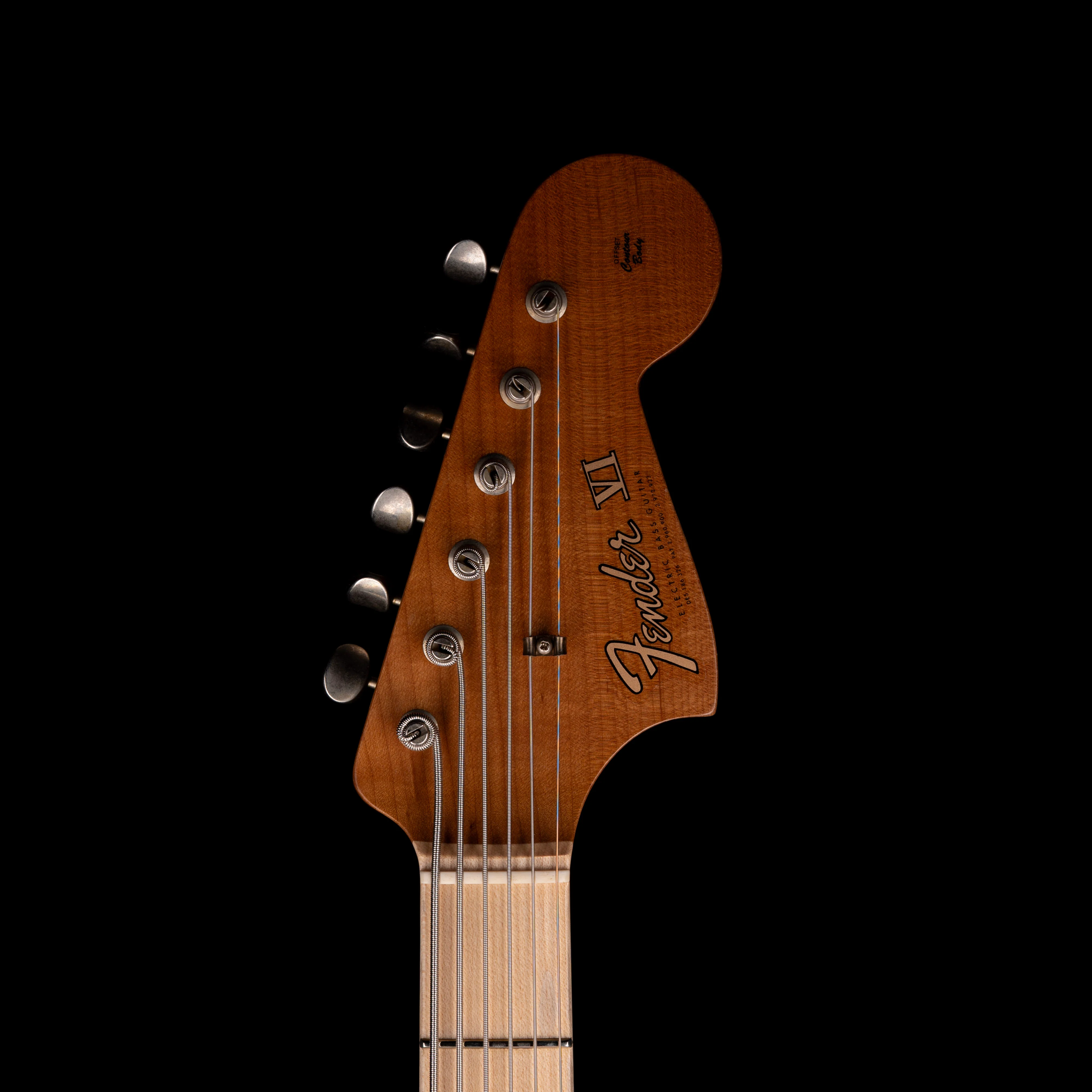 Fender Custom Shop Limited Edition Bass VI Journeyman Relic Bleached 3-Color Sunburst - Image 14