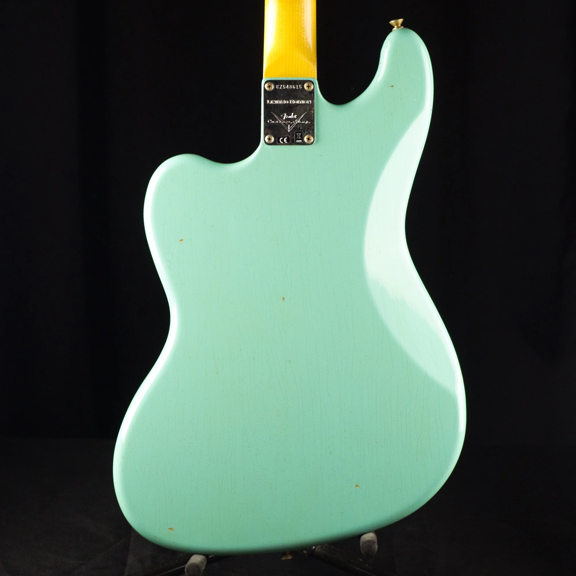 Fender Custom Shop Limited Edition Bass VI Journeyman Relic Faded Aged Seafoam Green With Case - Image 10