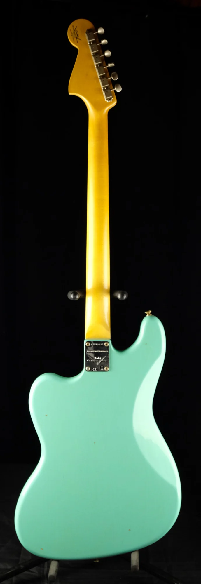 Fender Custom Shop Limited Edition Bass VI Journeyman Relic Faded Aged Seafoam Green With Case - Image 9