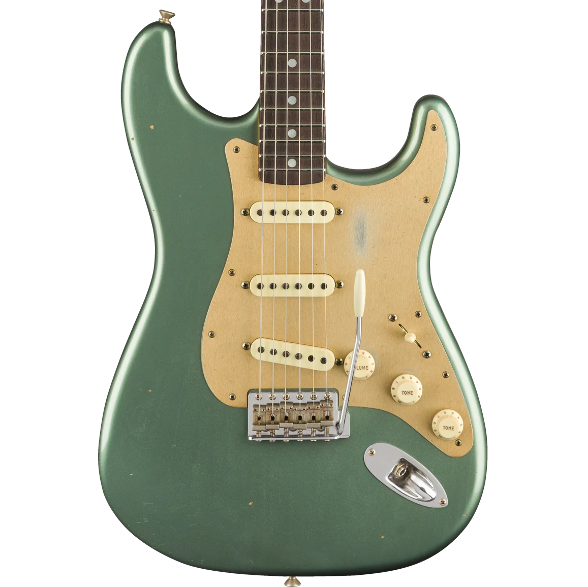 Fender Custom Shop Limited Edition Big Head Stratocaster Journeyman Relic Aged Sherwood Green Metallic Electric Guitar