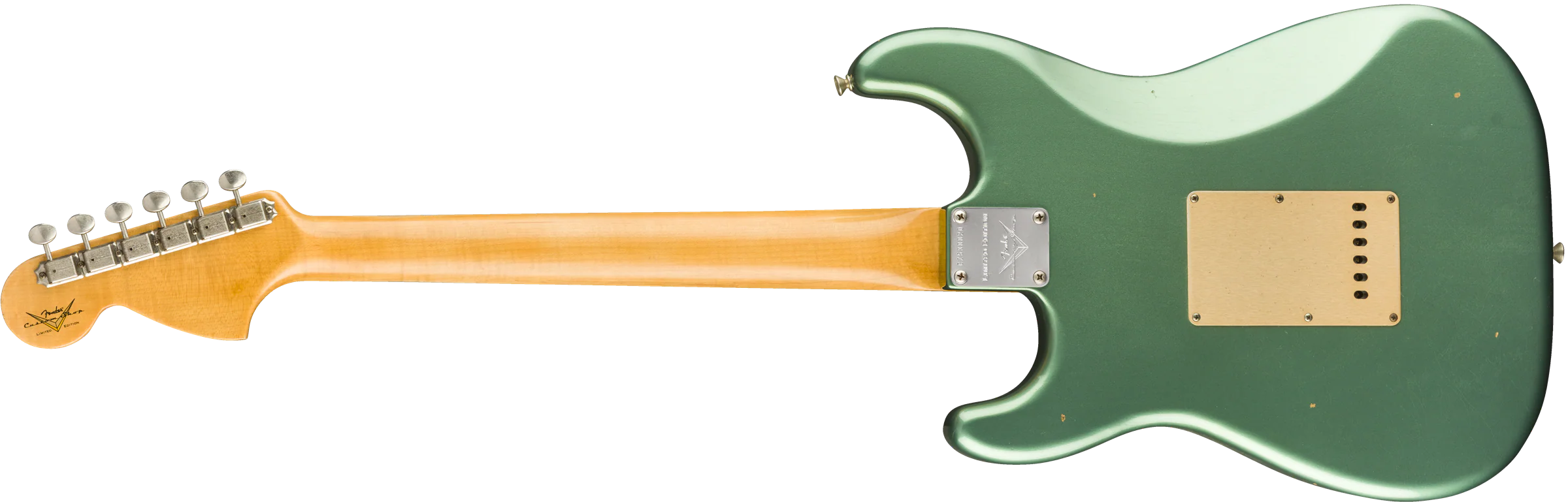 Fender Custom Shop Limited Edition Big Head Stratocaster Journeyman Relic Aged Sherwood Green Metallic Electric Guitar - Image 3