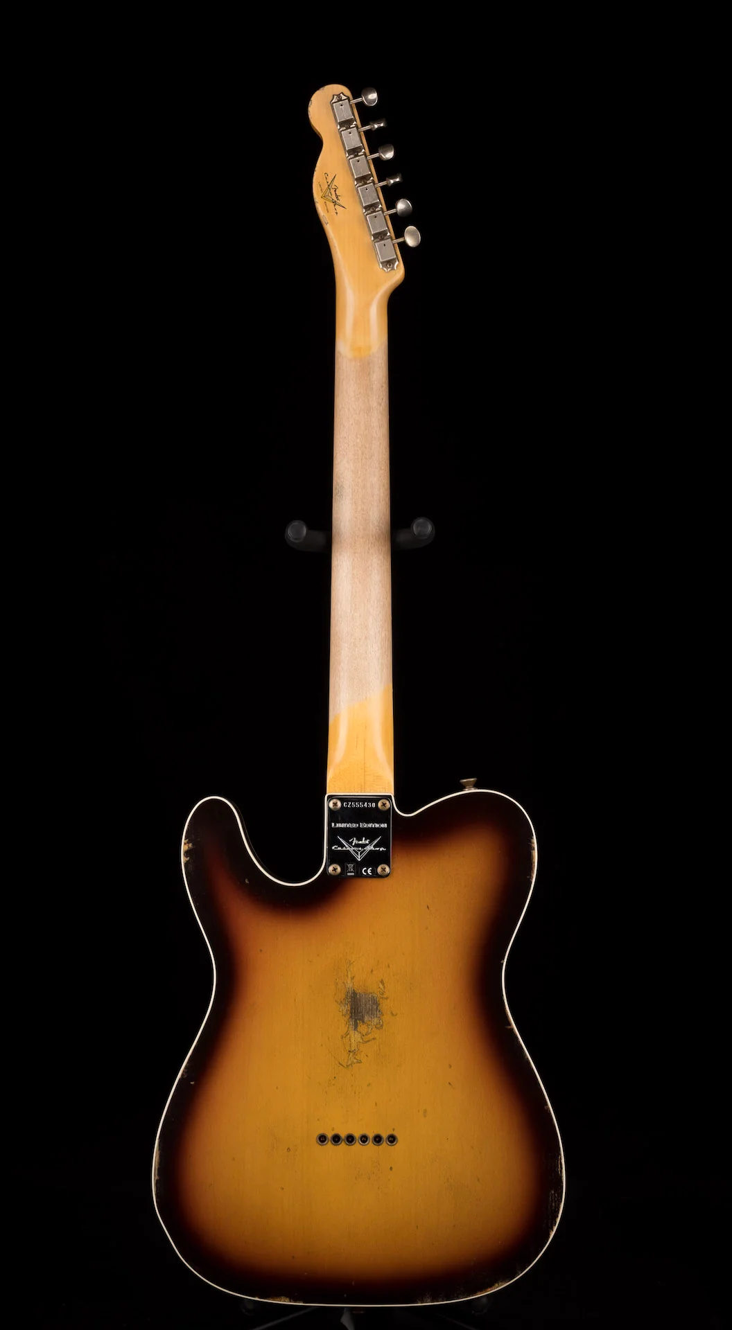Fender Custom Shop Limited Edition CuNiFe Telecaster Custom Relic Faded Aged Chocolate 3-Tone Sunburst - Image 13