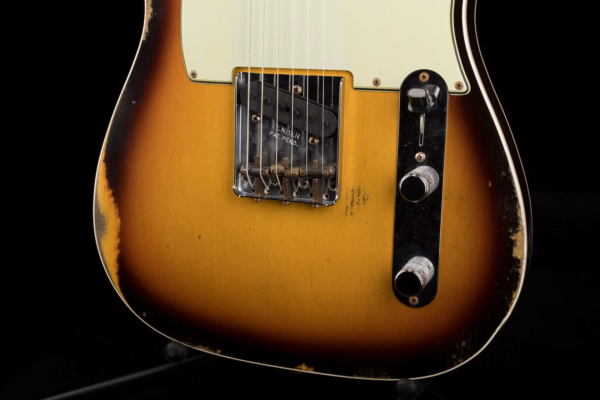 Fender Custom Shop Limited Edition CuNiFe Telecaster Custom Relic Faded Aged Chocolate 3-Tone Sunburst - Image 5