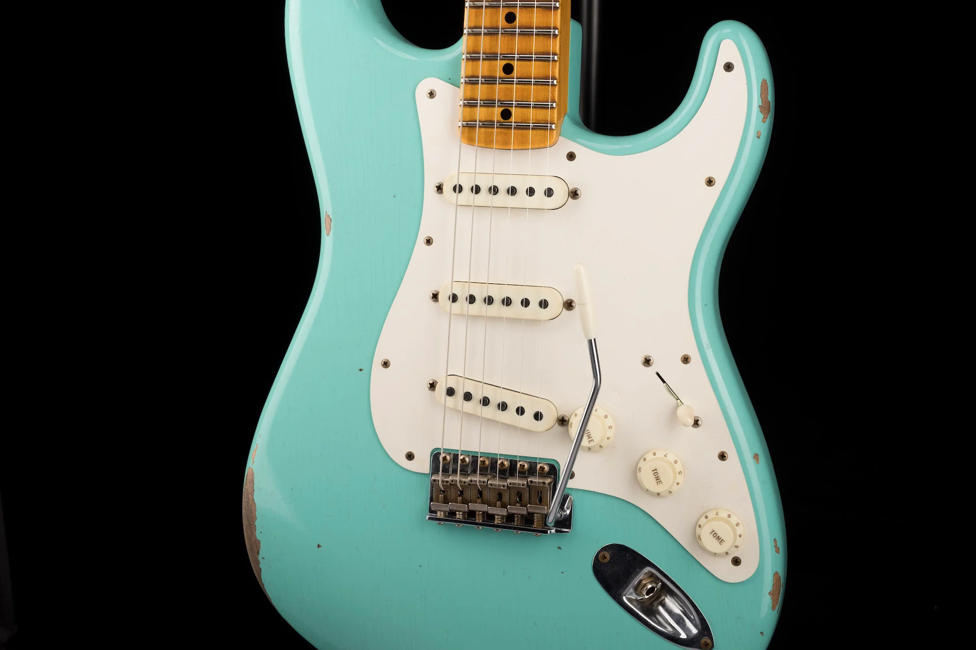 Fender Custom Shop Limited Edition Fat 50's Stratocaster Relic Super Faded Aged Sea Foam Green - Image 10