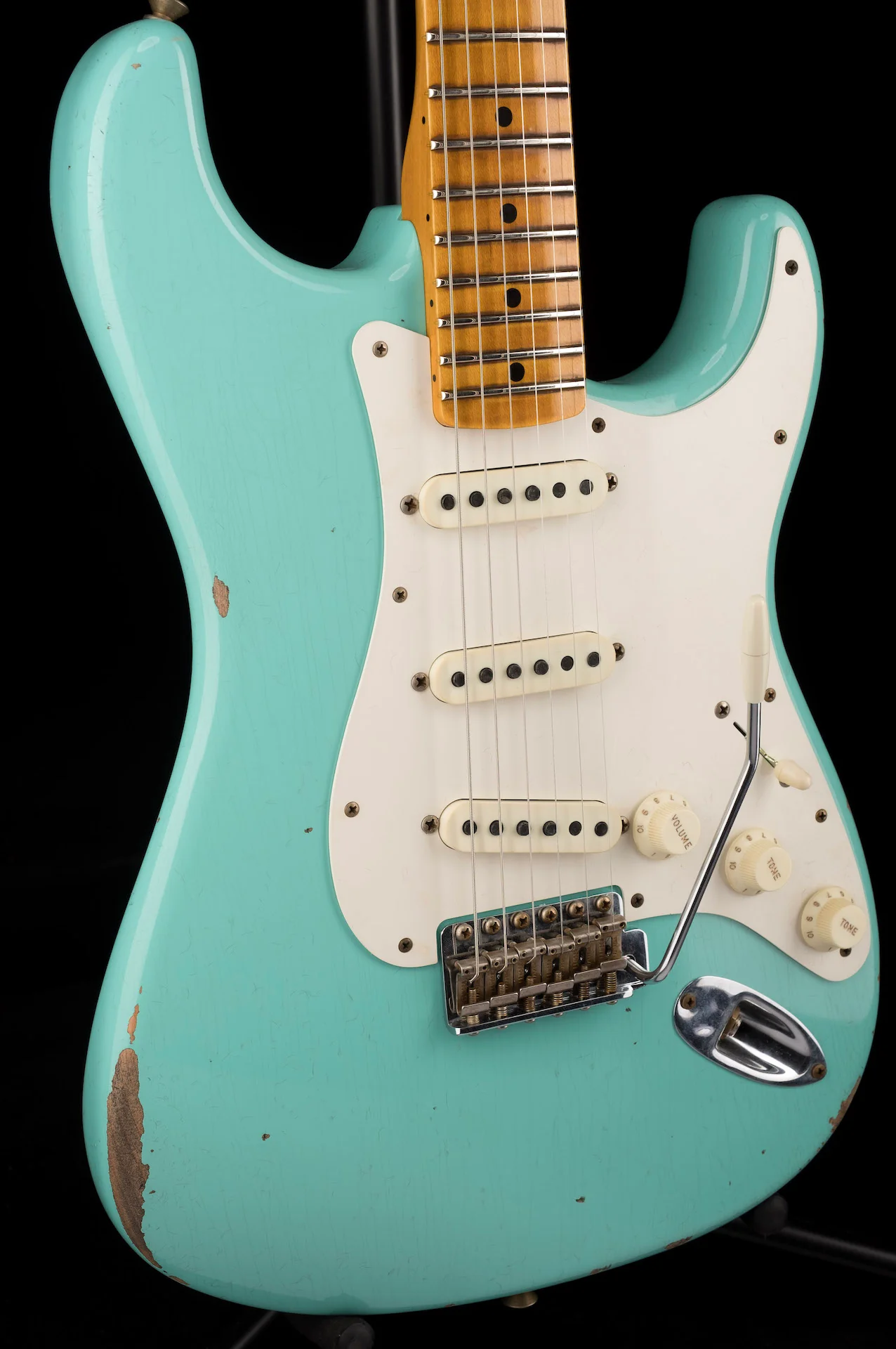 Fender Custom Shop Limited Edition Fat 50's Stratocaster Relic Super Faded Aged Sea Foam Green - Image 11
