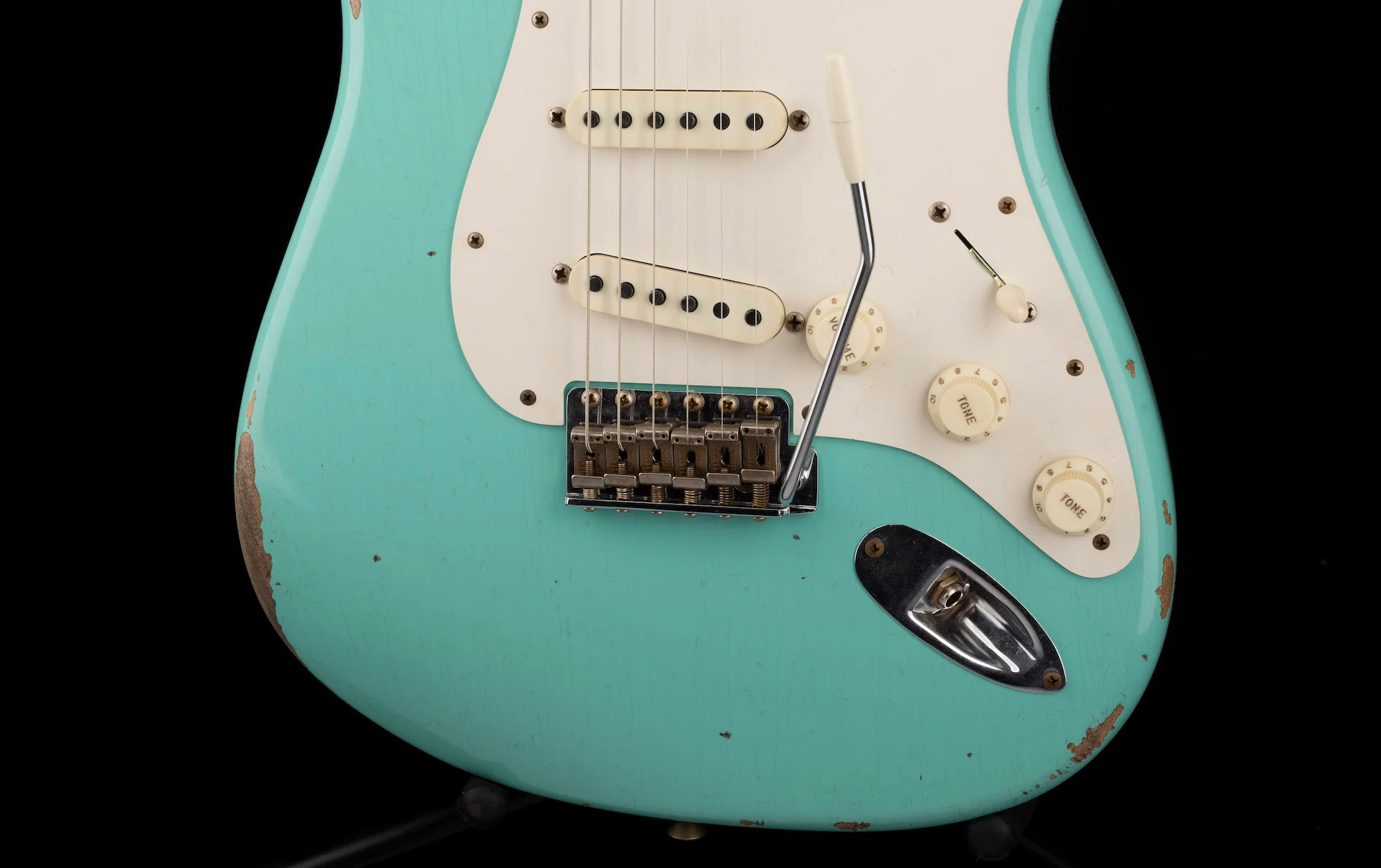 Fender Custom Shop Limited Edition Fat 50's Stratocaster Relic Super Faded Aged Sea Foam Green - Image 5