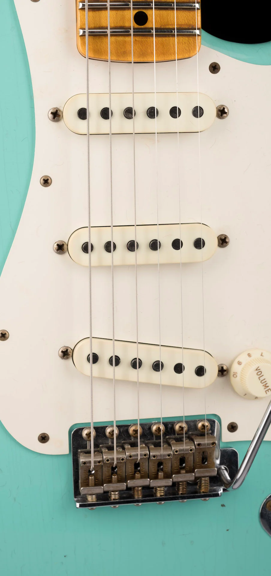 Fender Custom Shop Limited Edition Fat 50's Stratocaster Relic Super Faded Aged Sea Foam Green - Image 6