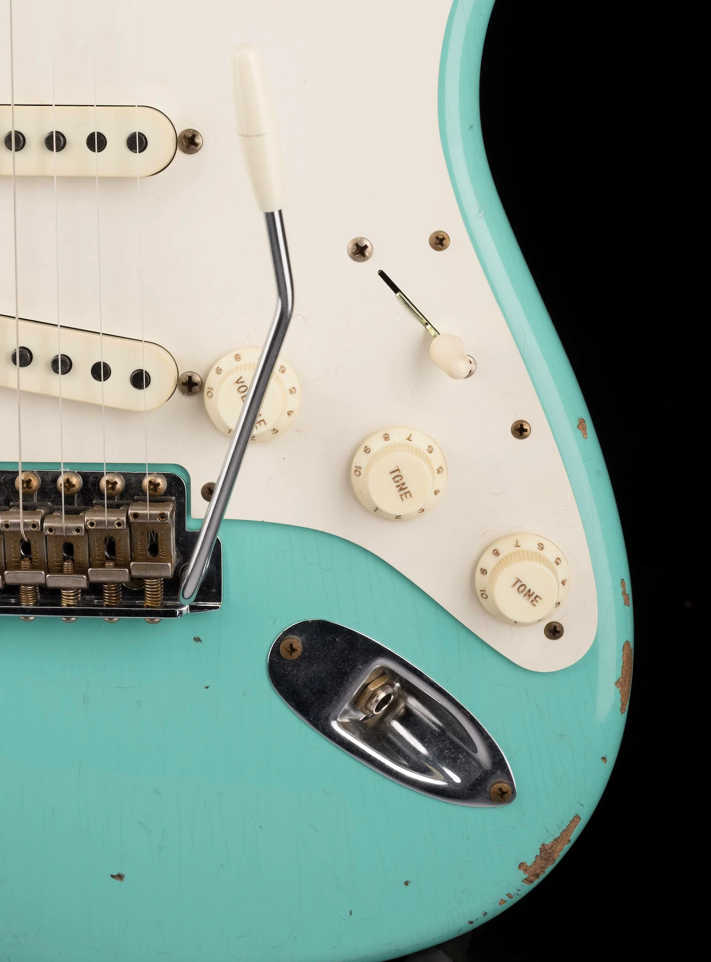 Fender Custom Shop Limited Edition Fat 50's Stratocaster Relic Super Faded Aged Sea Foam Green - Image 7