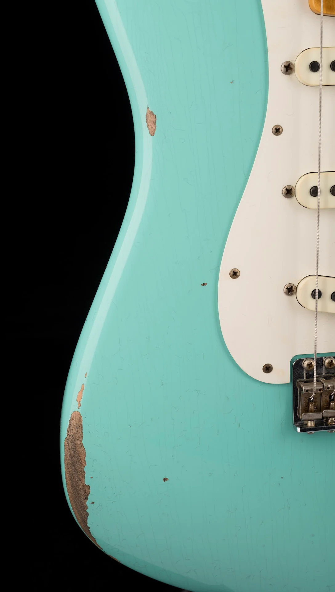 Fender Custom Shop Limited Edition Fat 50's Stratocaster Relic Super Faded Aged Sea Foam Green - Image 8