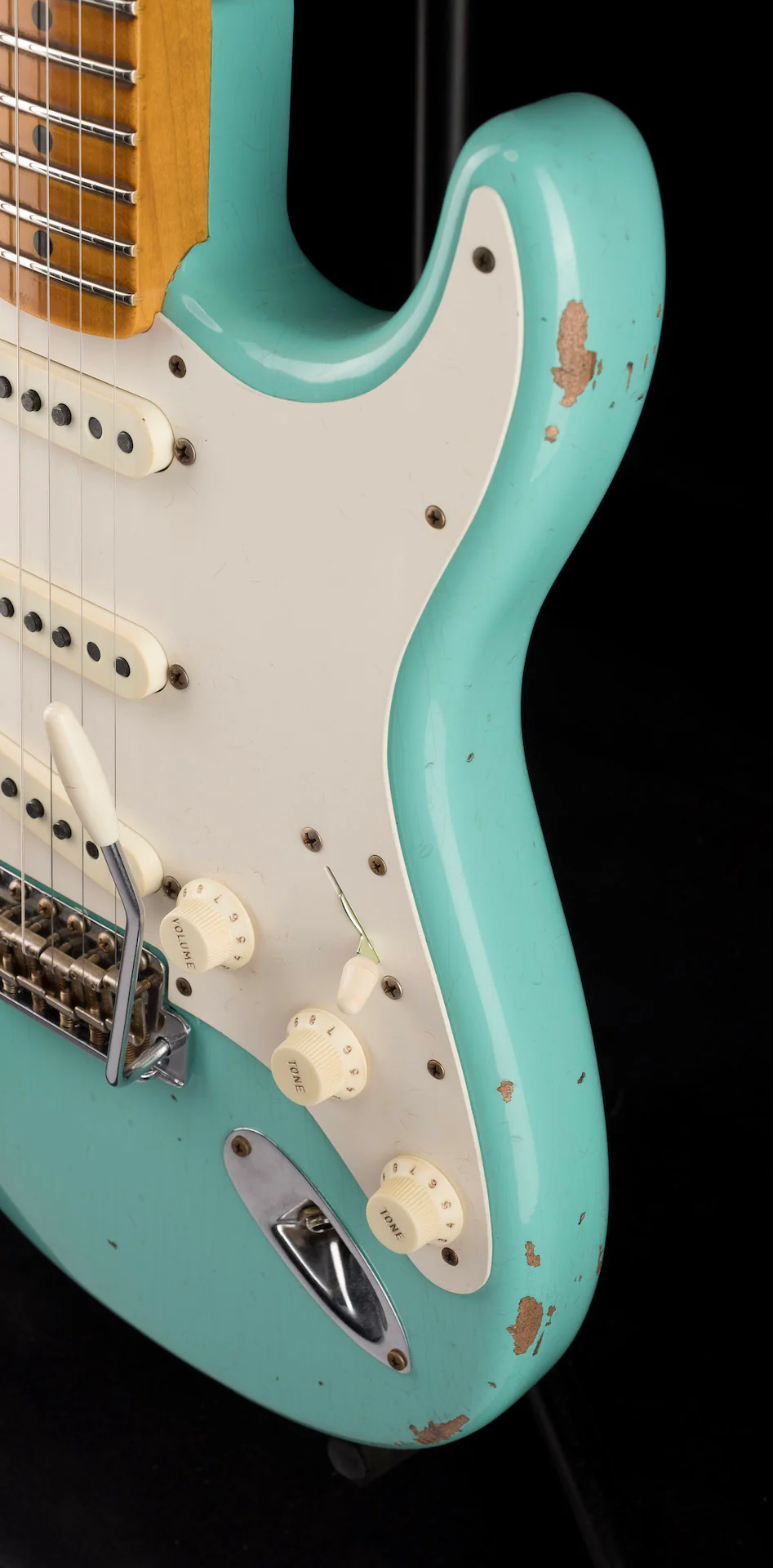 Fender Custom Shop Limited Edition Fat 50's Stratocaster Relic Super Faded Aged Sea Foam Green - Image 9
