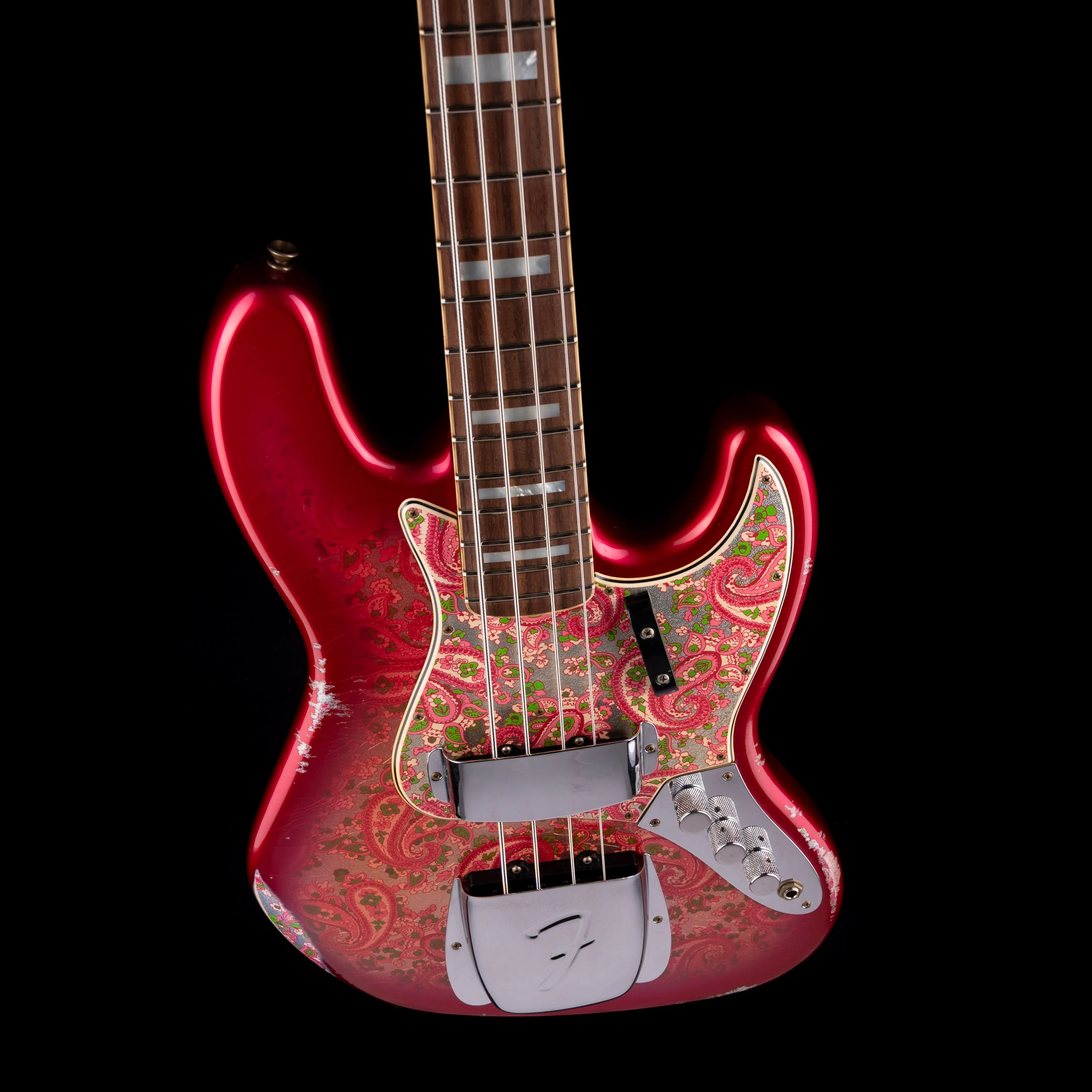 Fender Custom Shop Limited Edition Jazz Bass Relic Pink Paisley - Image 3