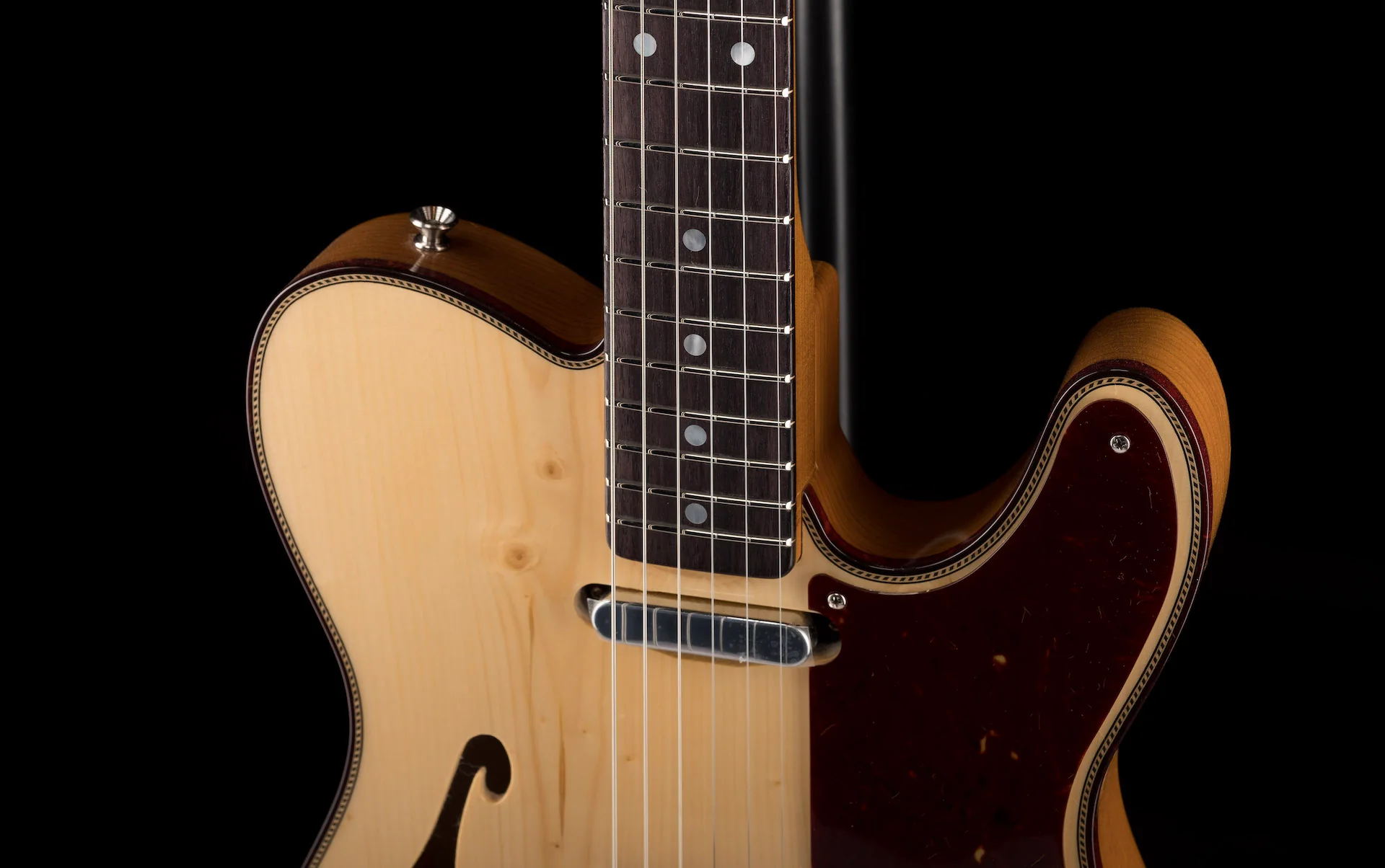 Fender Custom Shop Limited Edition Knotty Pine Telecaster Thinline NOS Aged Natural - Image 4