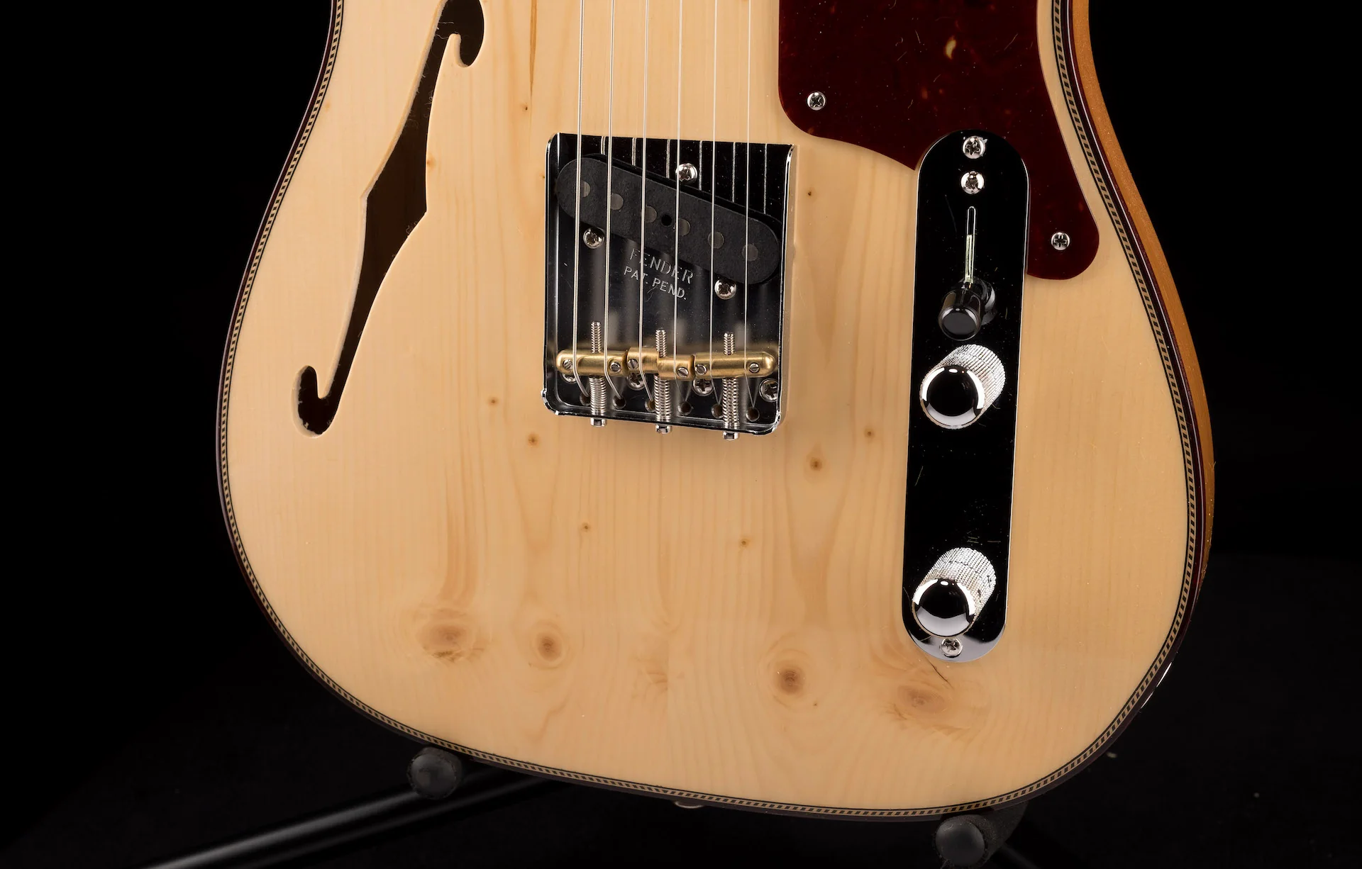 Fender Custom Shop Limited Edition Knotty Pine Telecaster Thinline NOS Aged Natural - Image 5