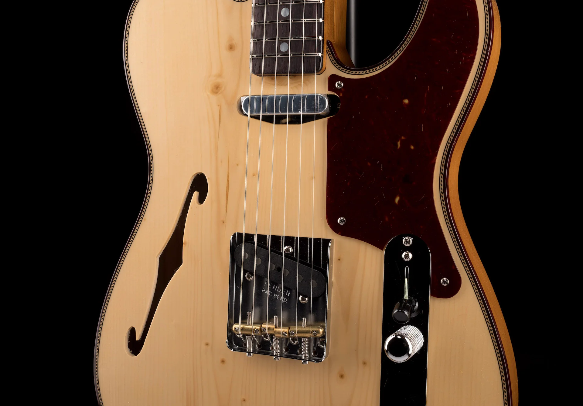 Fender Custom Shop Limited Edition Knotty Pine Telecaster Thinline NOS Aged Natural - Image 6