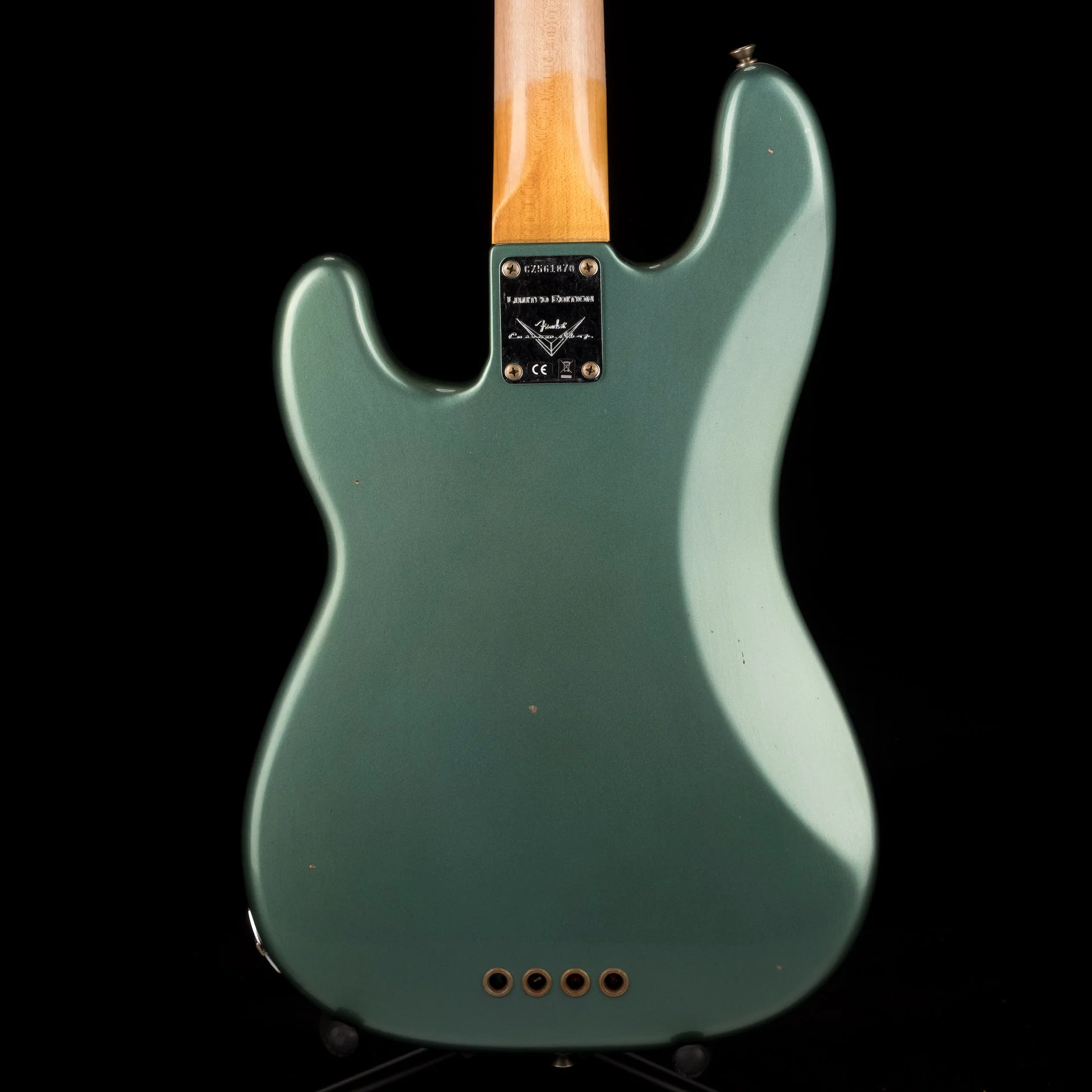 Fender Custom Shop Limited Edition P Bass Special Journeyman Relic Aged Sherwood Green Metallic With Case - Image 12