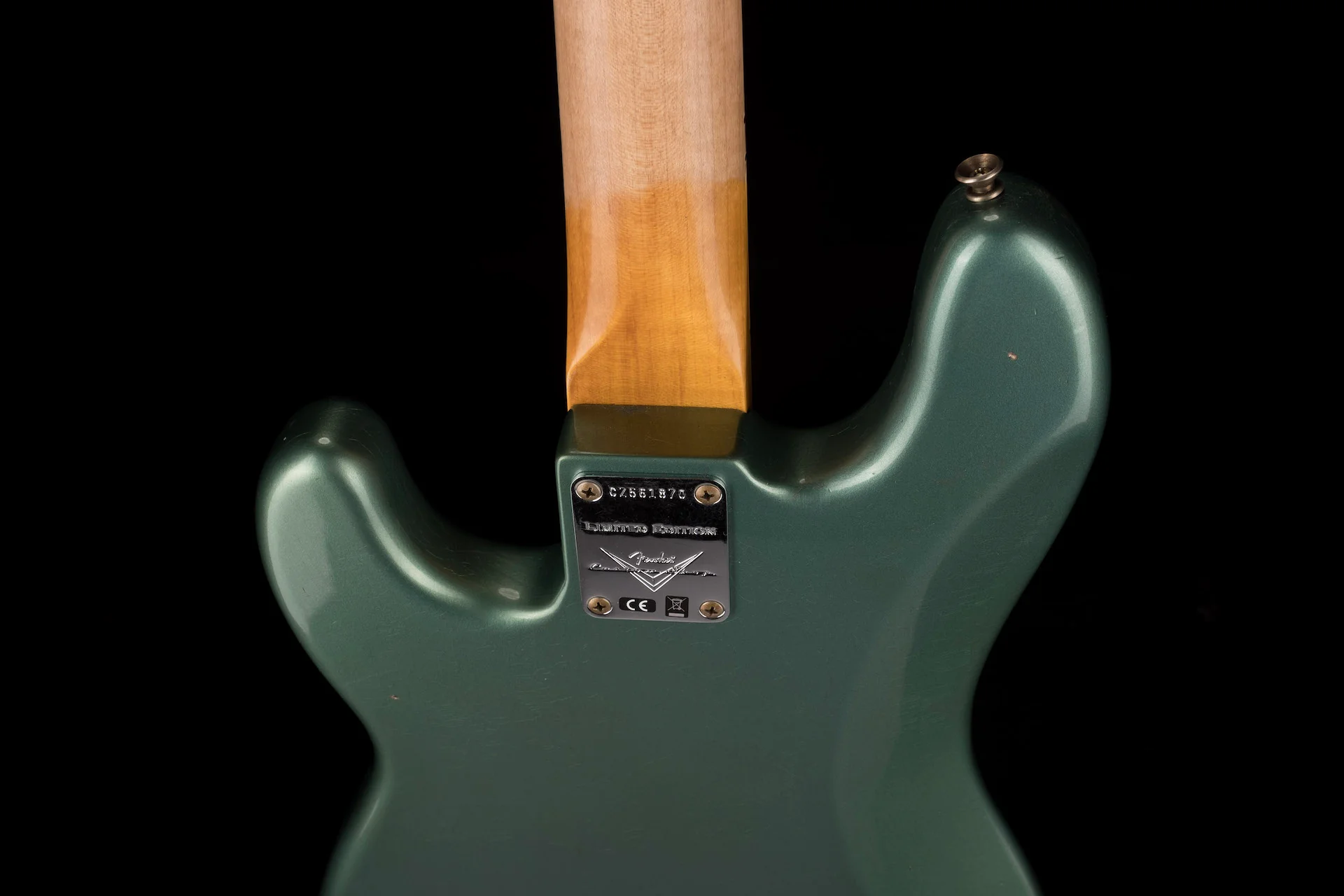 Fender Custom Shop Limited Edition P Bass Special Journeyman Relic Aged Sherwood Green Metallic With Case - Image 14