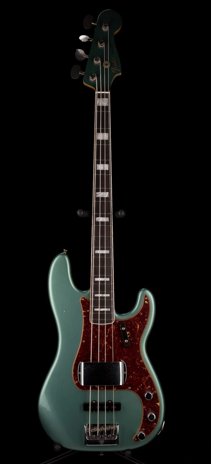 Fender Custom Shop Limited Edition P Bass Special Journeyman Relic Aged Sherwood Green Metallic With Case - Image 2