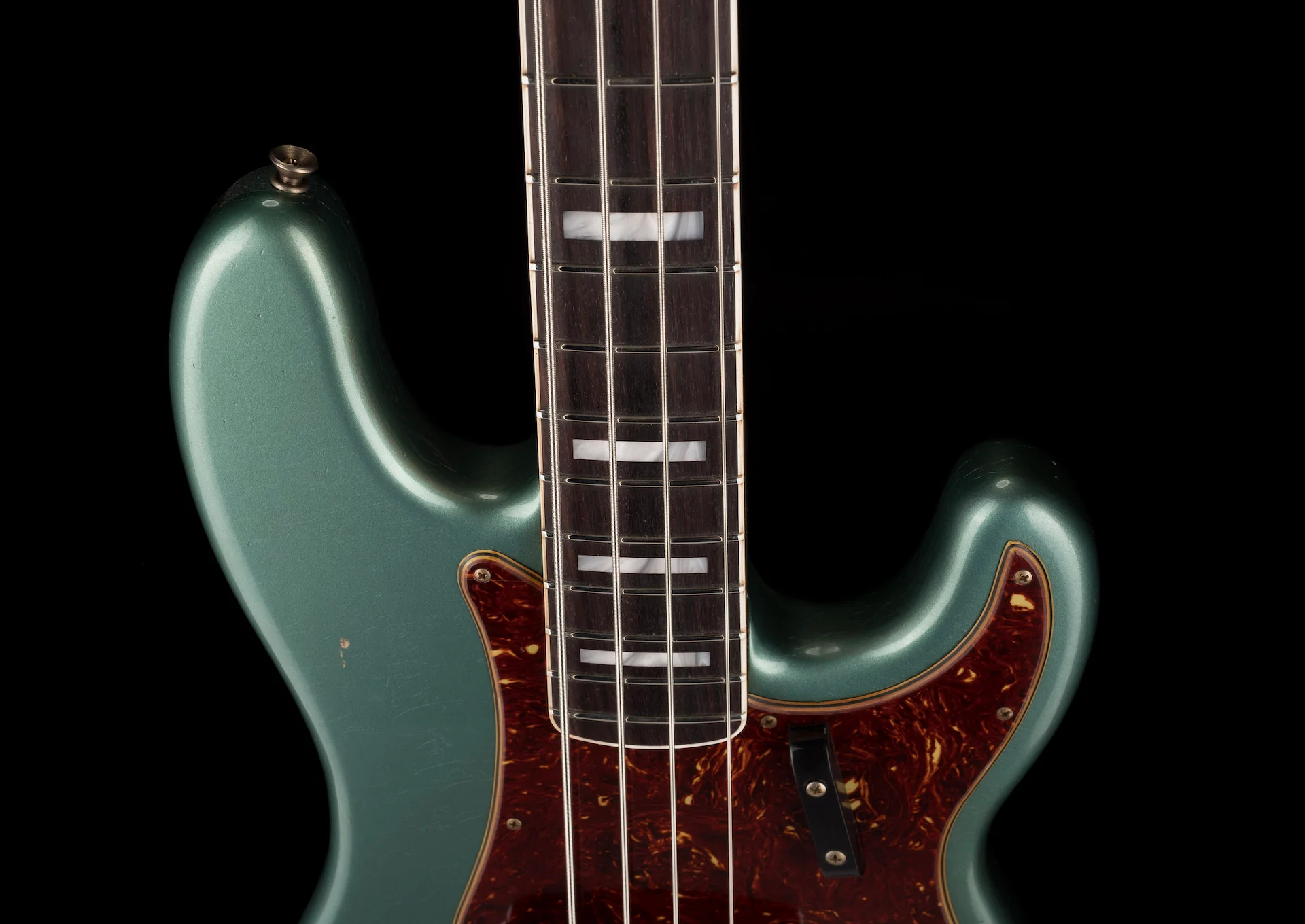 Fender Custom Shop Limited Edition P Bass Special Journeyman Relic Aged Sherwood Green Metallic With Case - Image 3