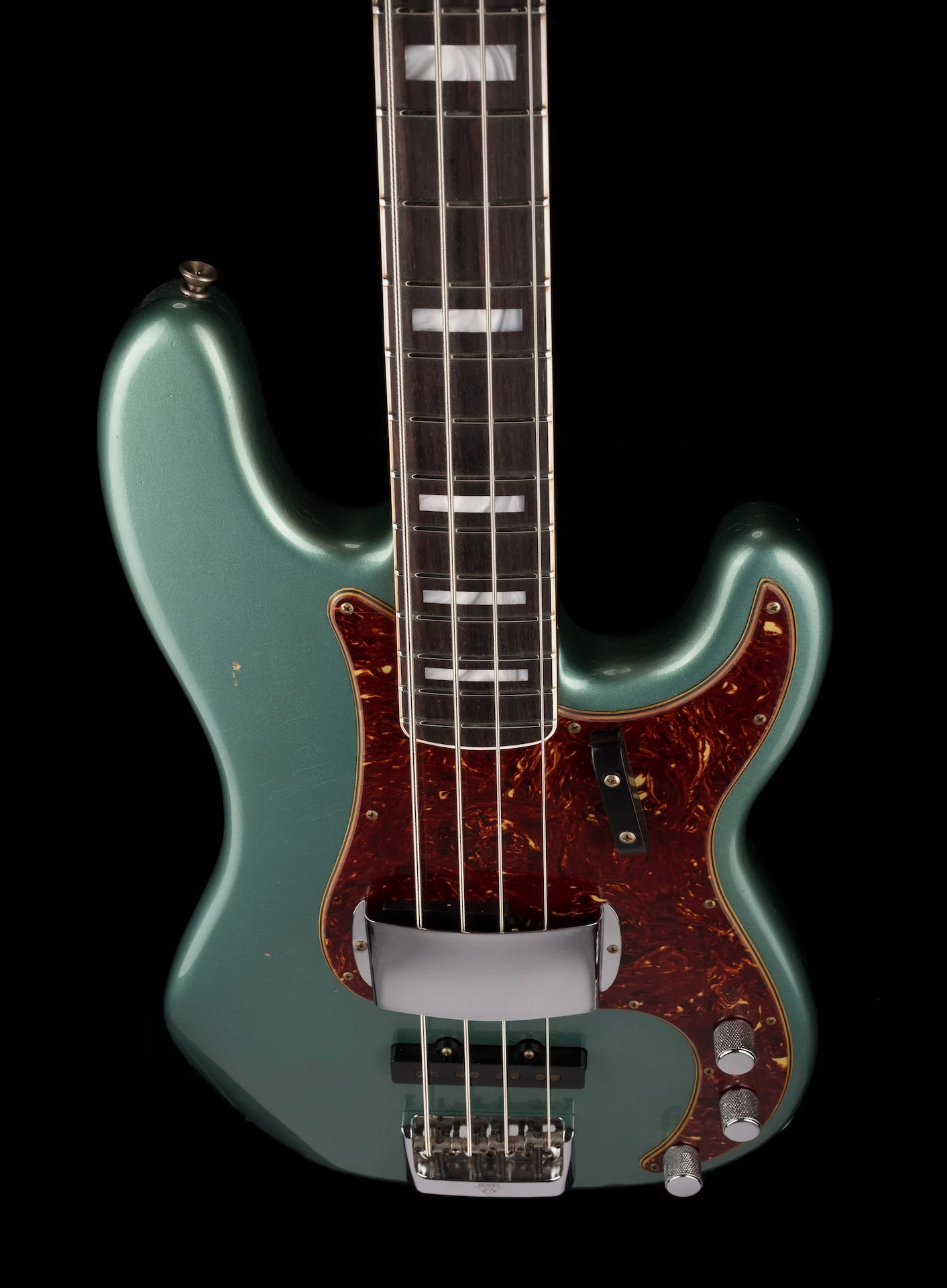 Fender Custom Shop Limited Edition P Bass Special Journeyman Relic Aged Sherwood Green Metallic With Case - Image 4