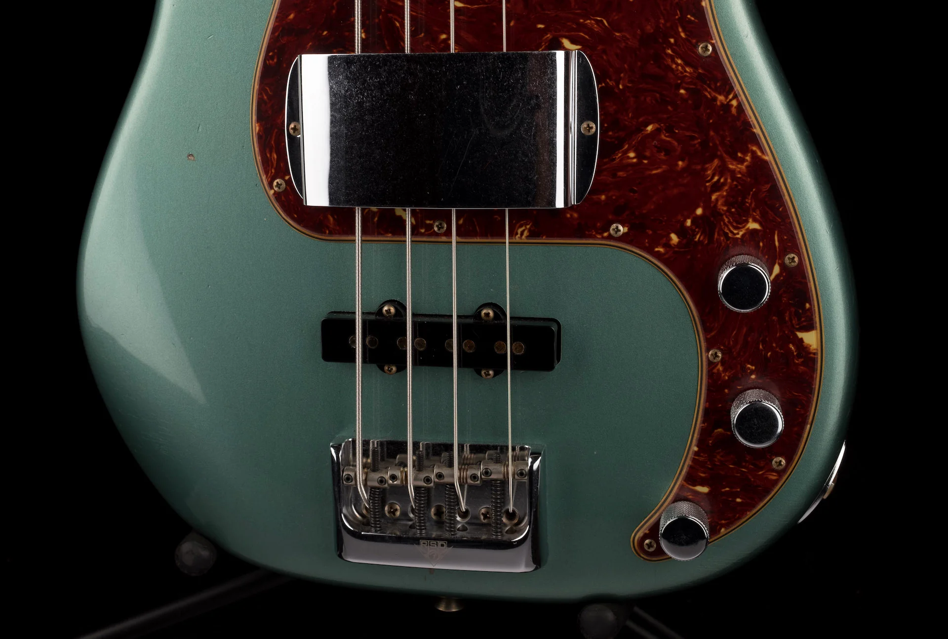 Fender Custom Shop Limited Edition P Bass Special Journeyman Relic Aged Sherwood Green Metallic With Case - Image 5