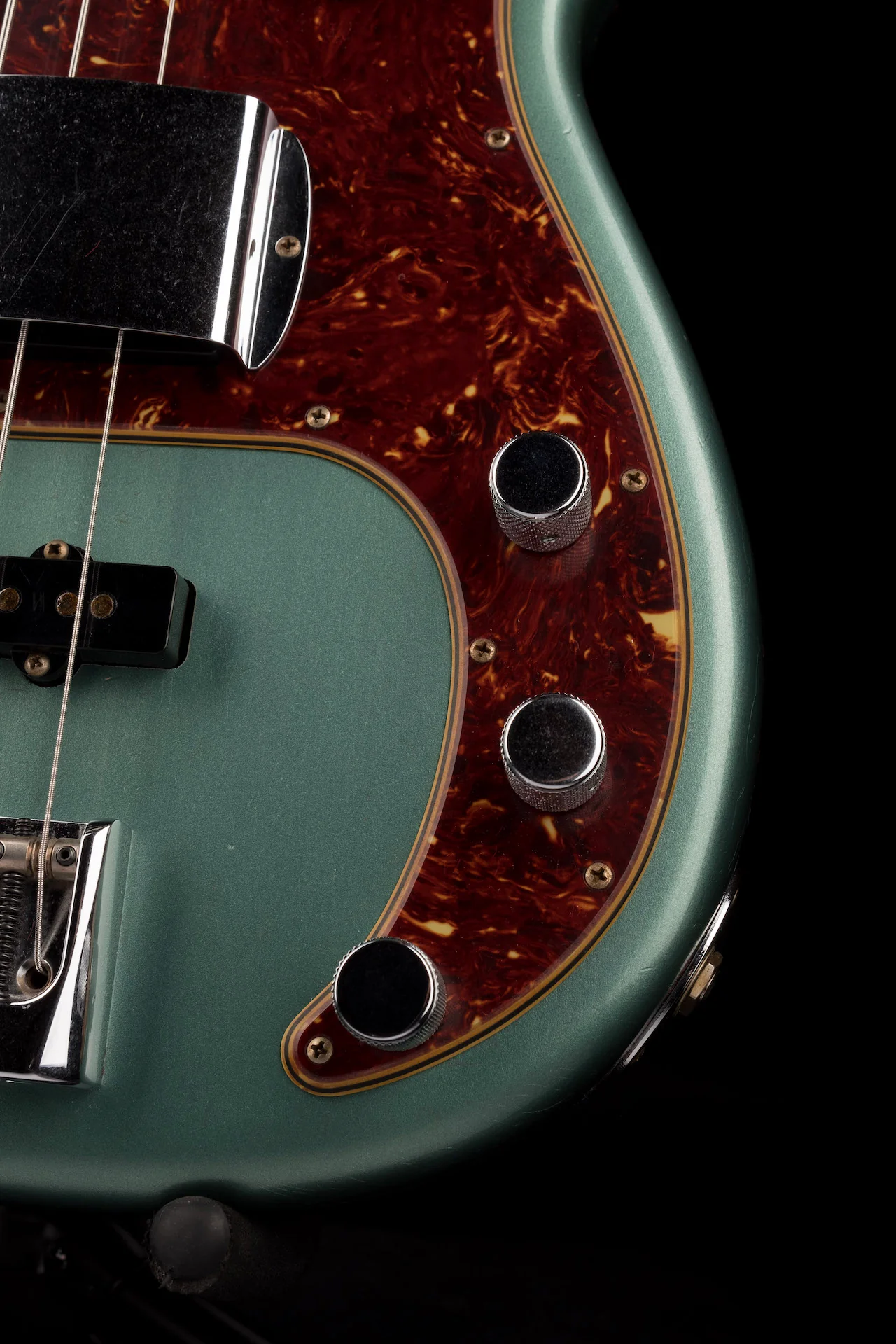 Fender Custom Shop Limited Edition P Bass Special Journeyman Relic Aged Sherwood Green Metallic With Case - Image 6