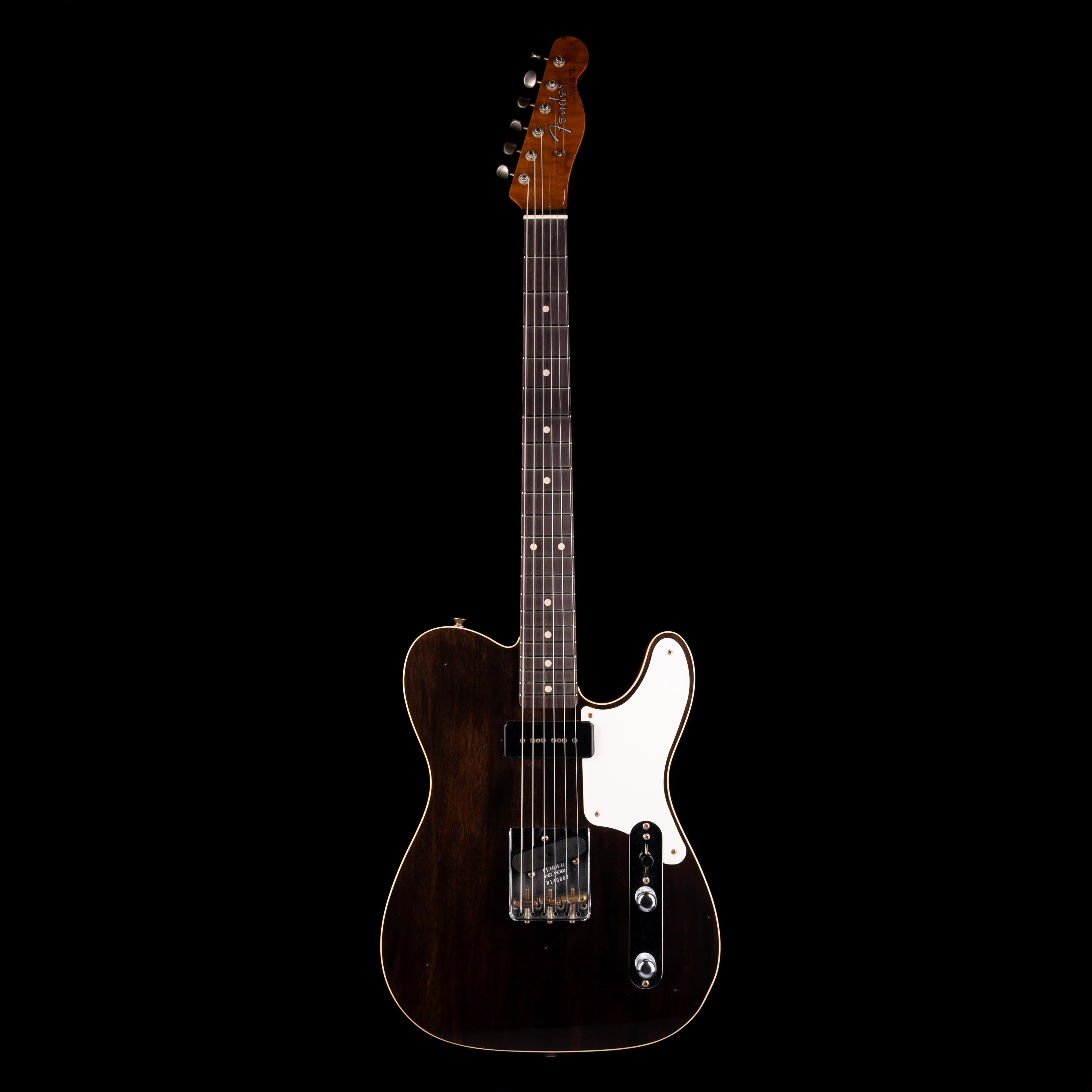 Fender Custom Shop Limited Edition P90 Mahogany Telecaster Journeyman Relic Ebony Transparent - Image 2