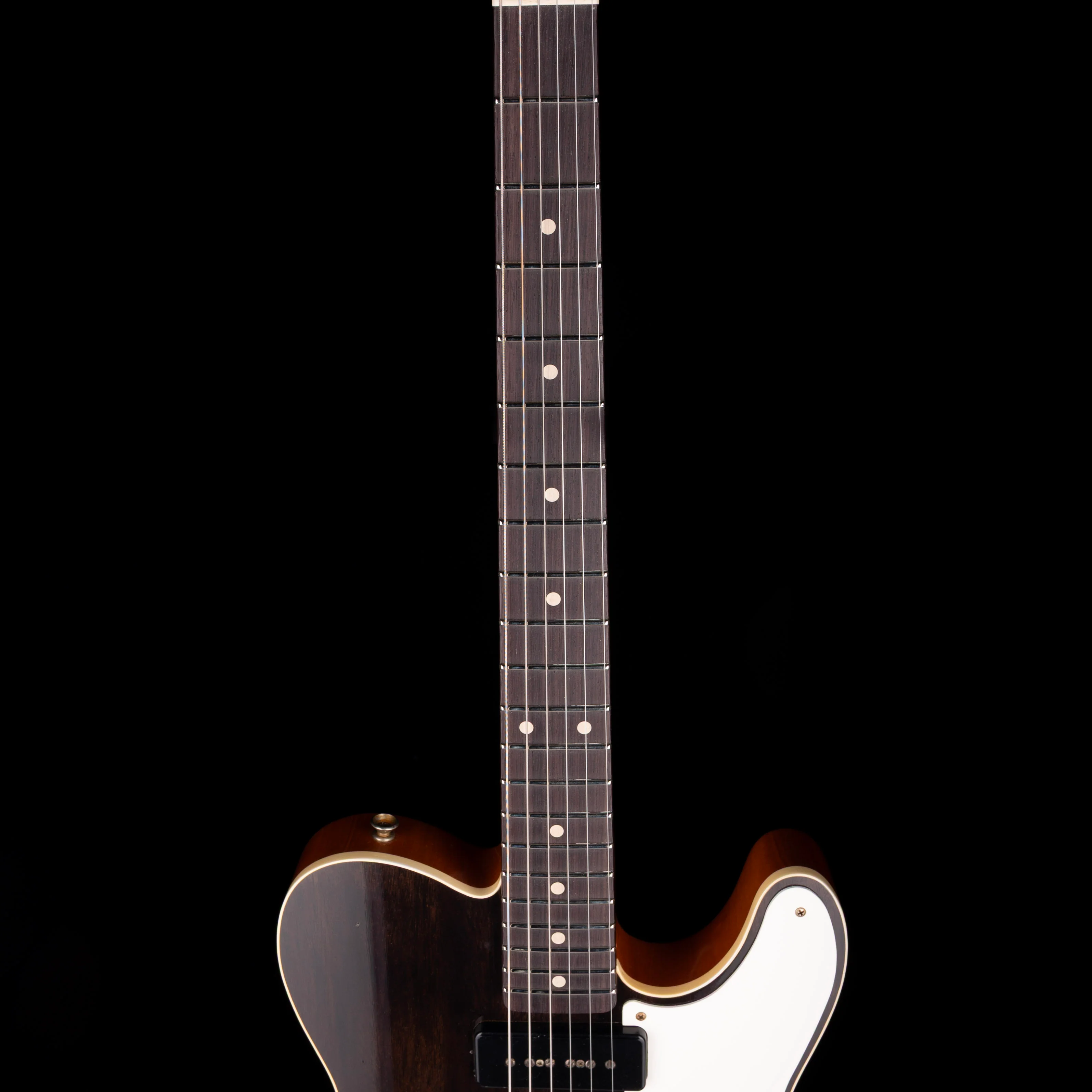 Fender Custom Shop Limited Edition P90 Mahogany Telecaster Journeyman Relic Ebony Transparent - Image 7